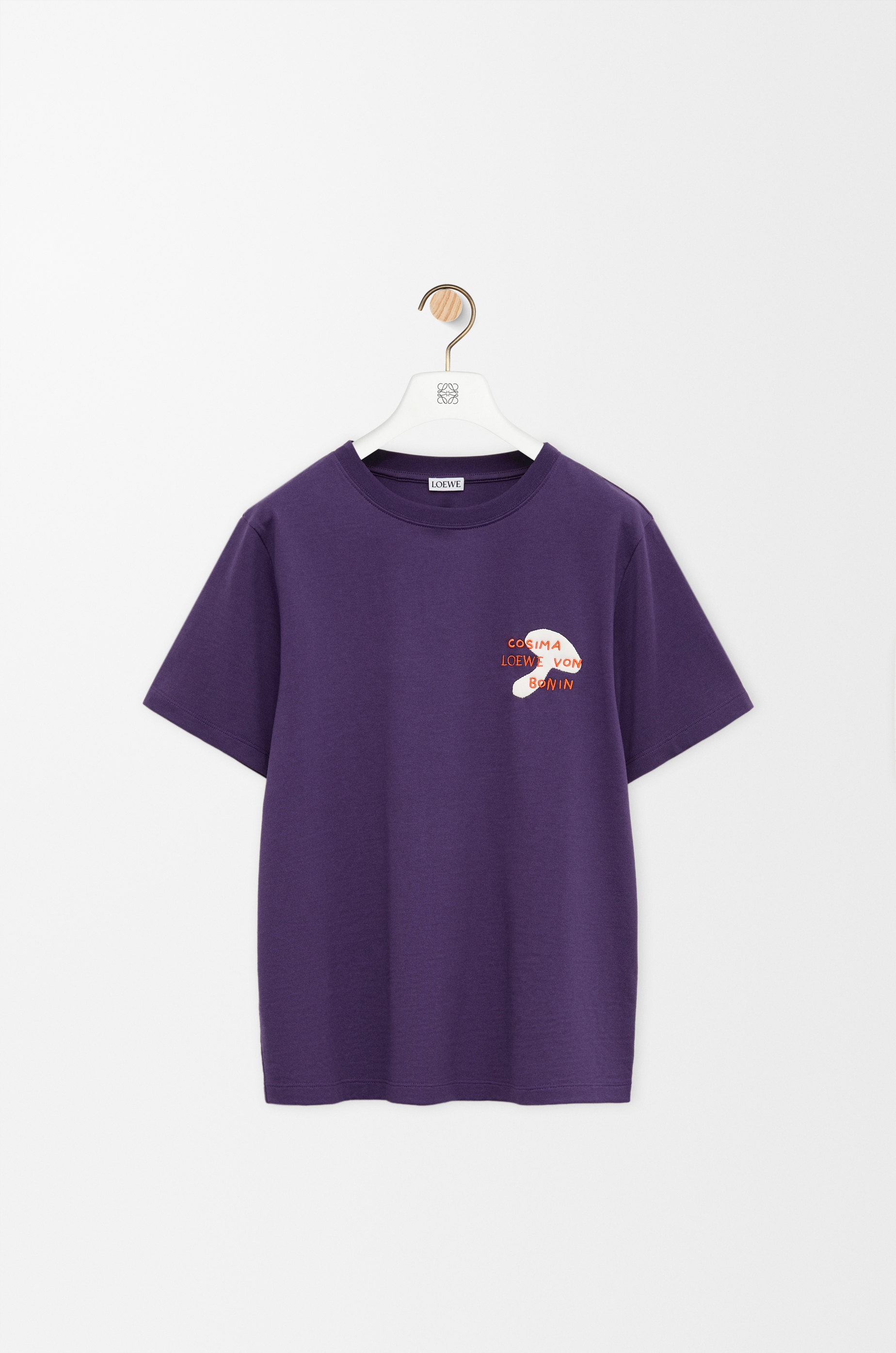 Regular fit T-shirt in cotton Purple - LOEWE International