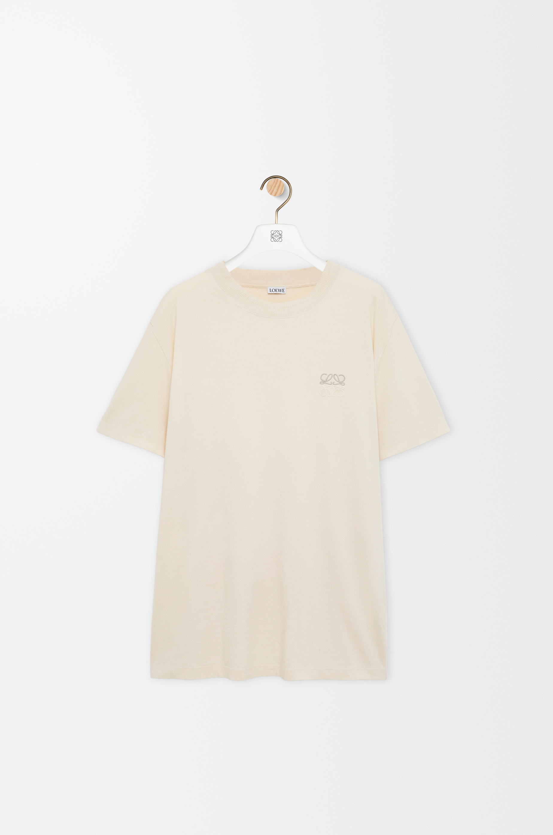 【人気モデル】 ロエベ クロップド ポロシャツ ベージュ サイズ XS コットン レギュラーフィット Tシャツ（コットン） ベージュ - ロエベ 日本 公式