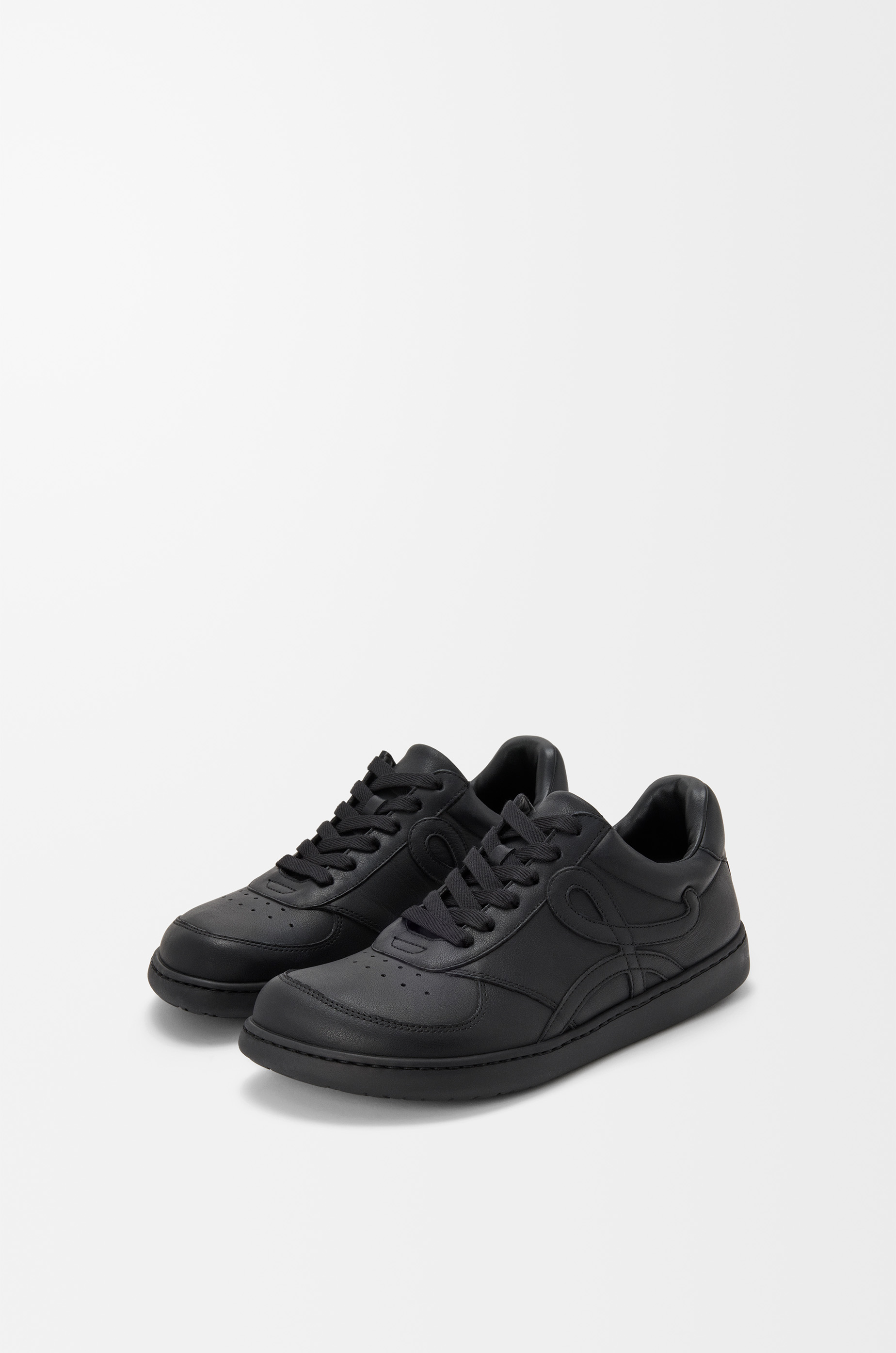 LOEWE Zapatilla Jambo en piel de ternera Negro