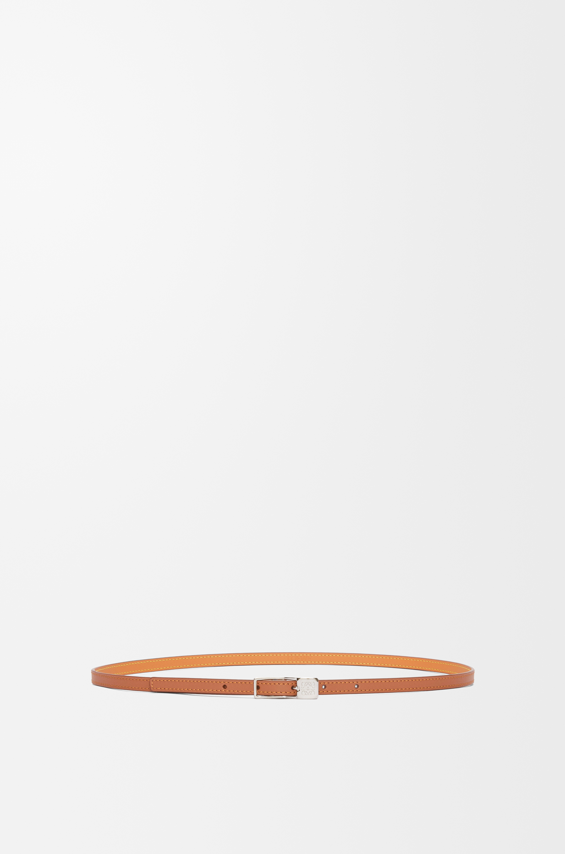 Amazona padlock belt in smooth calfskin Brown - LOEWE