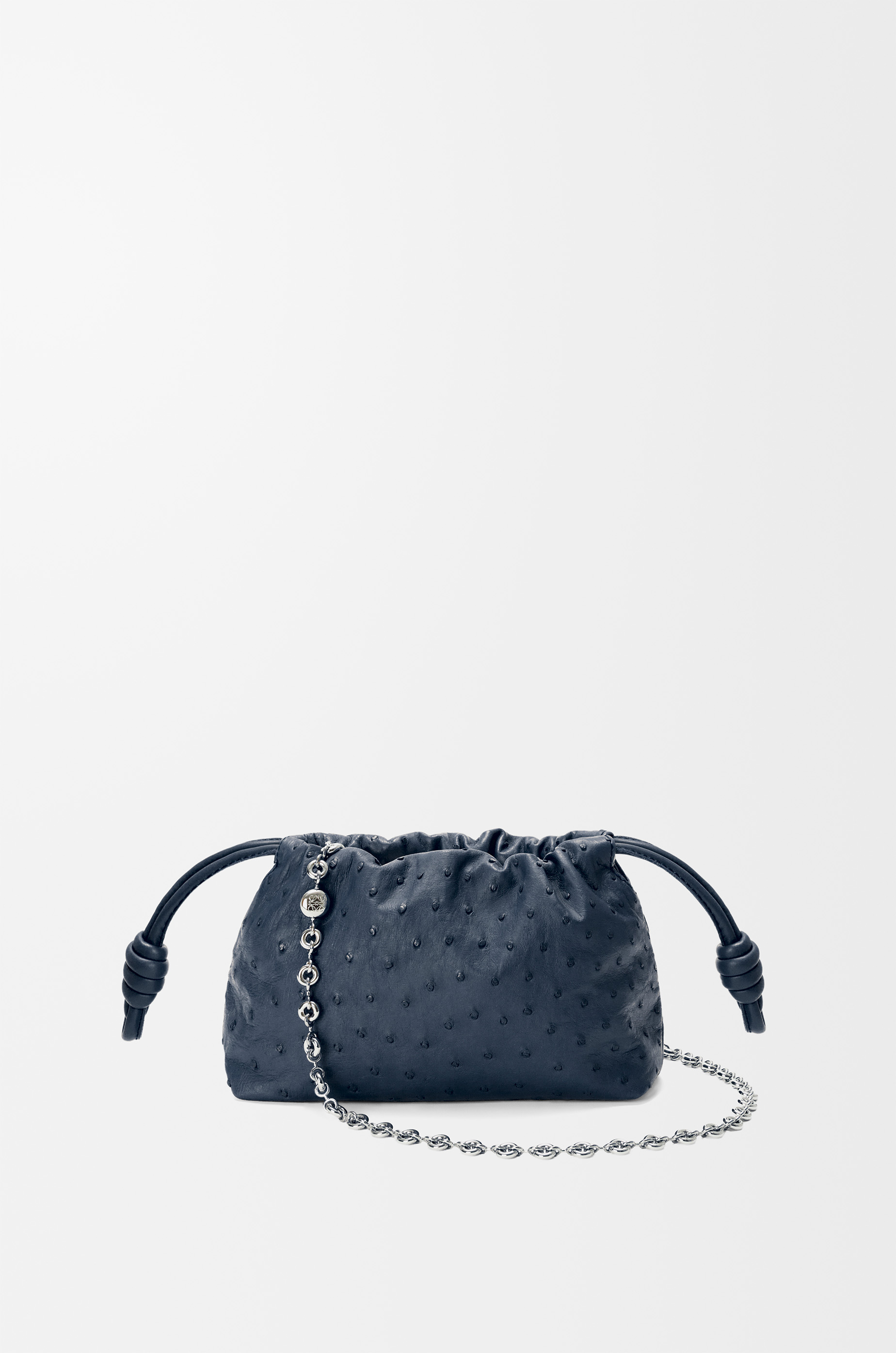 本日限定価格　LOEWE　ハンドバッグ　ミニサイズ　オーストリッチ　ナッパレザー フラメンコパース ミニ（オーストリッチ） ブルー - ロエベ 日本 公式