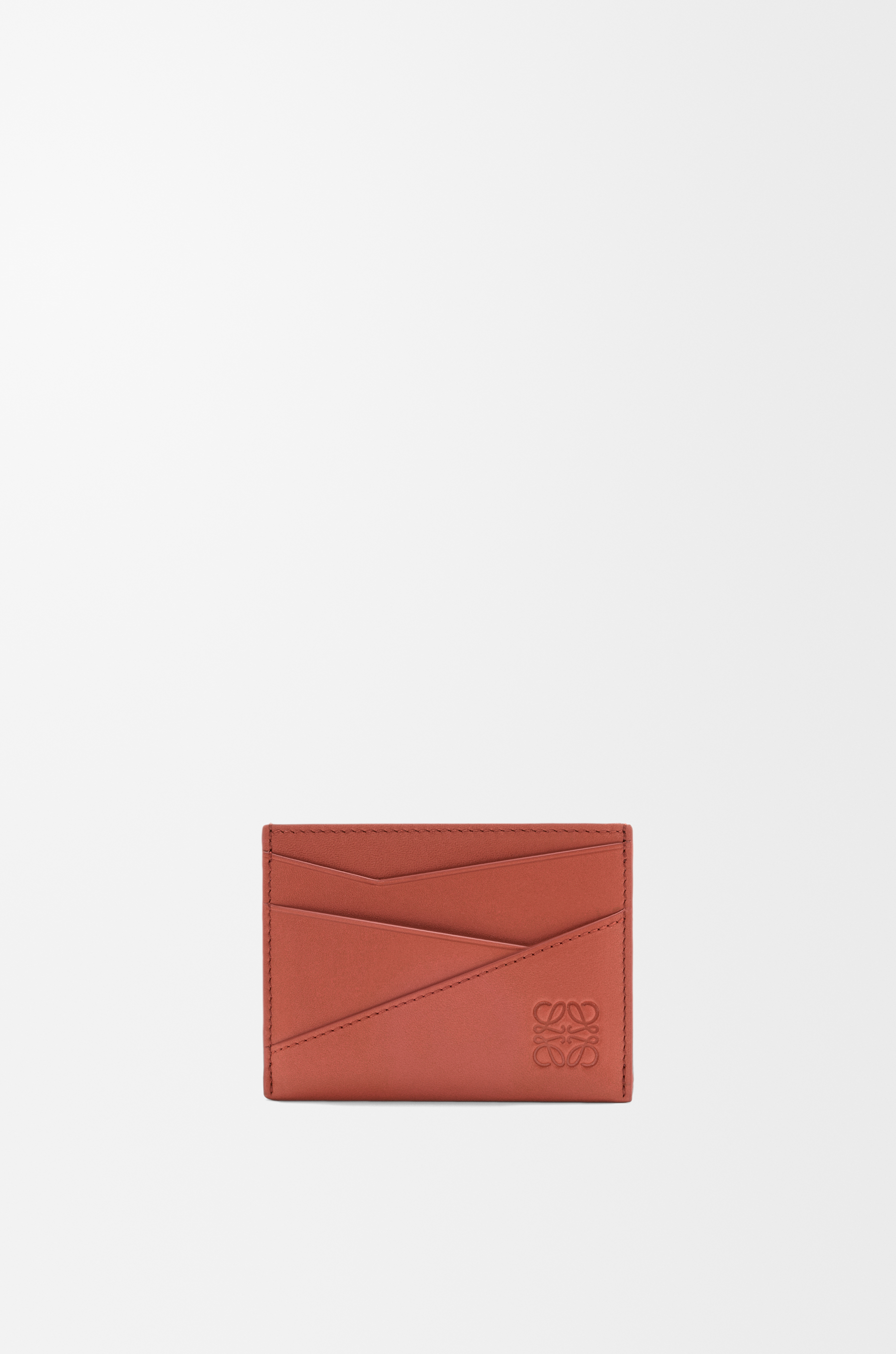 Puzzle plain cardholder in classic calfskin Brown - LOEWE USA