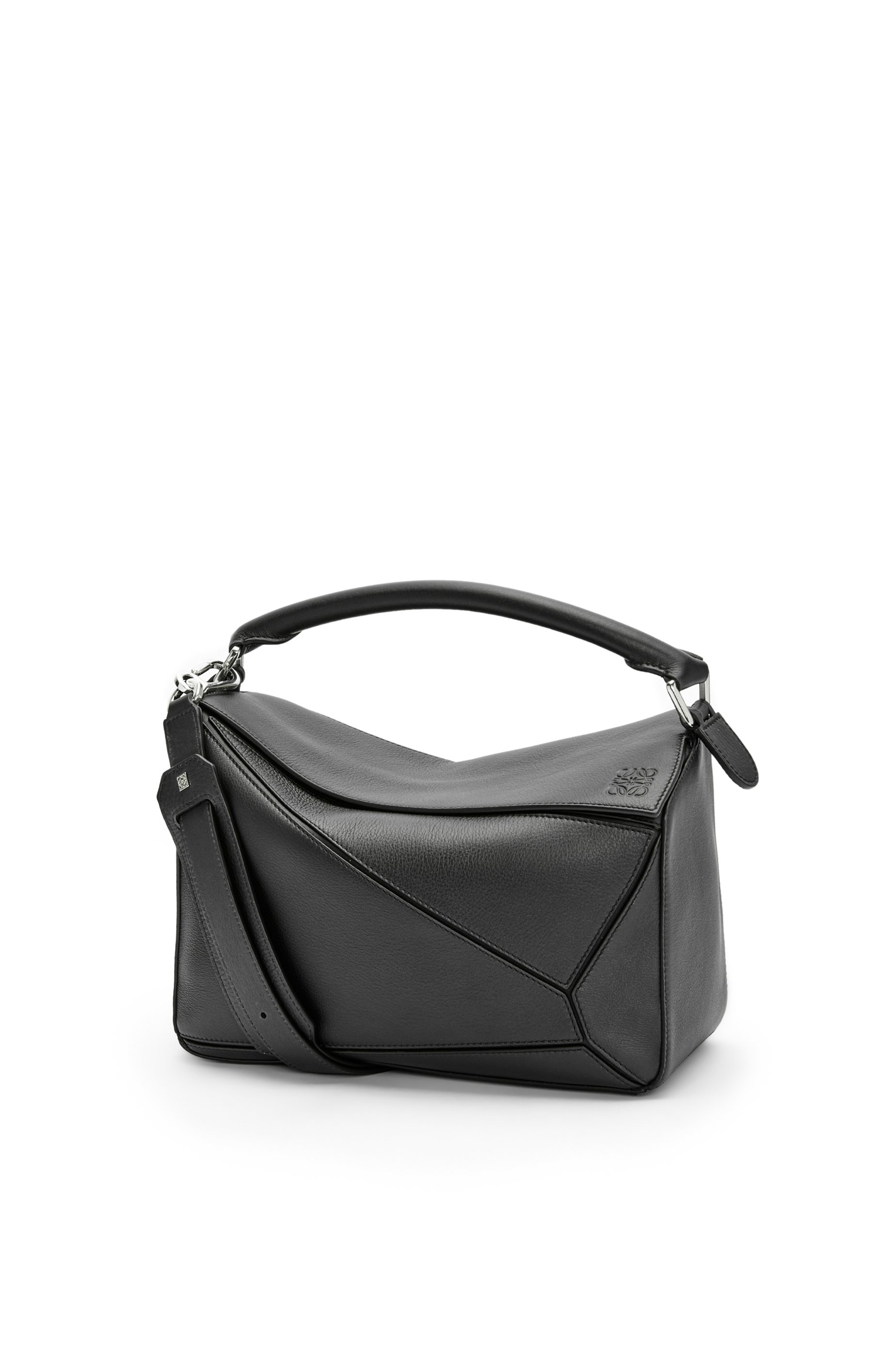 Puzzle bag in classic calfskin Black 