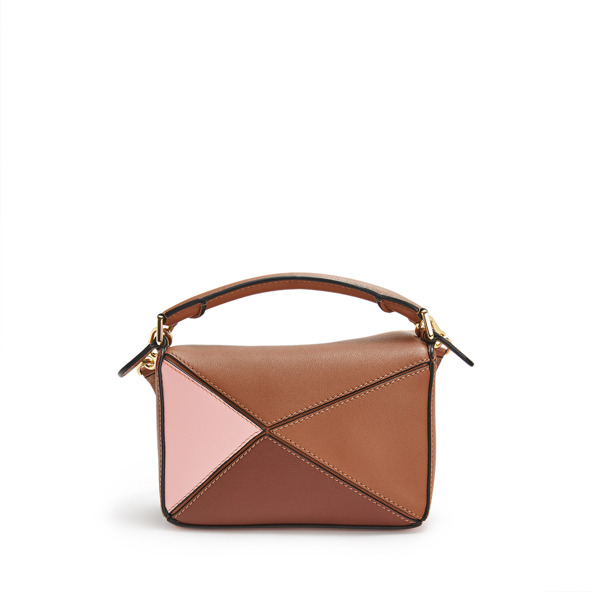 Puzzle Mini Bag Tan/Medium Pink - LOEWE