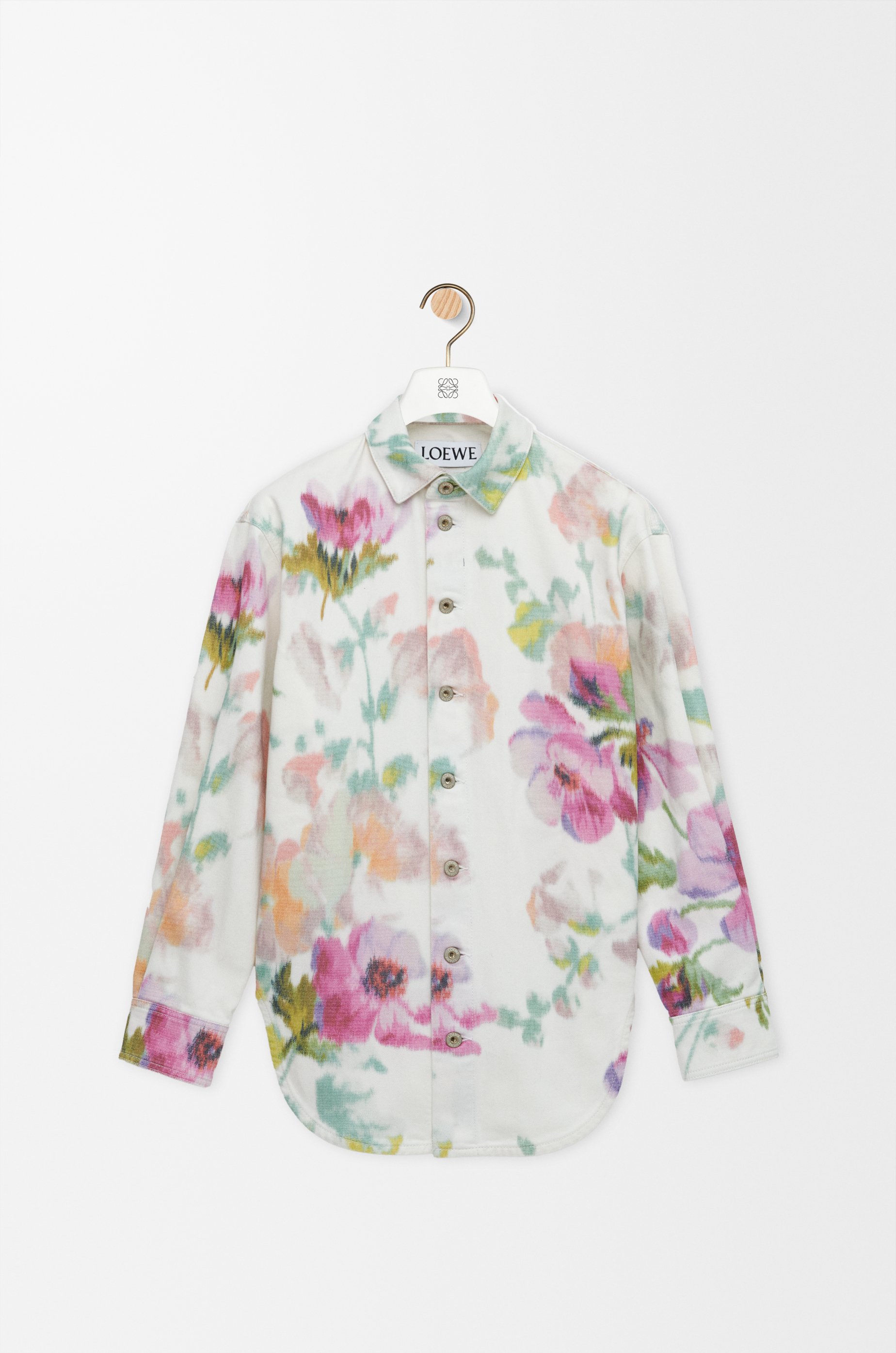 Overshirt in cotton Green - LOEWE
