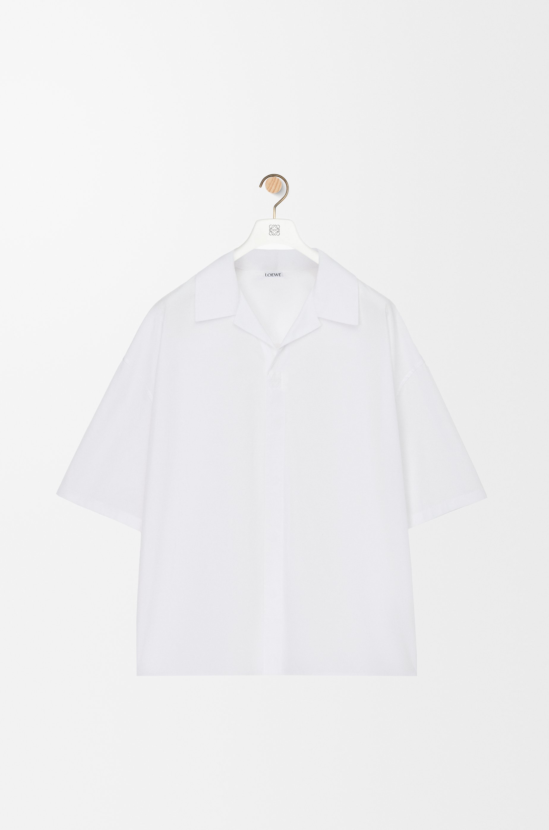 LOEWE ホワイト ポロシャツ 五分袖