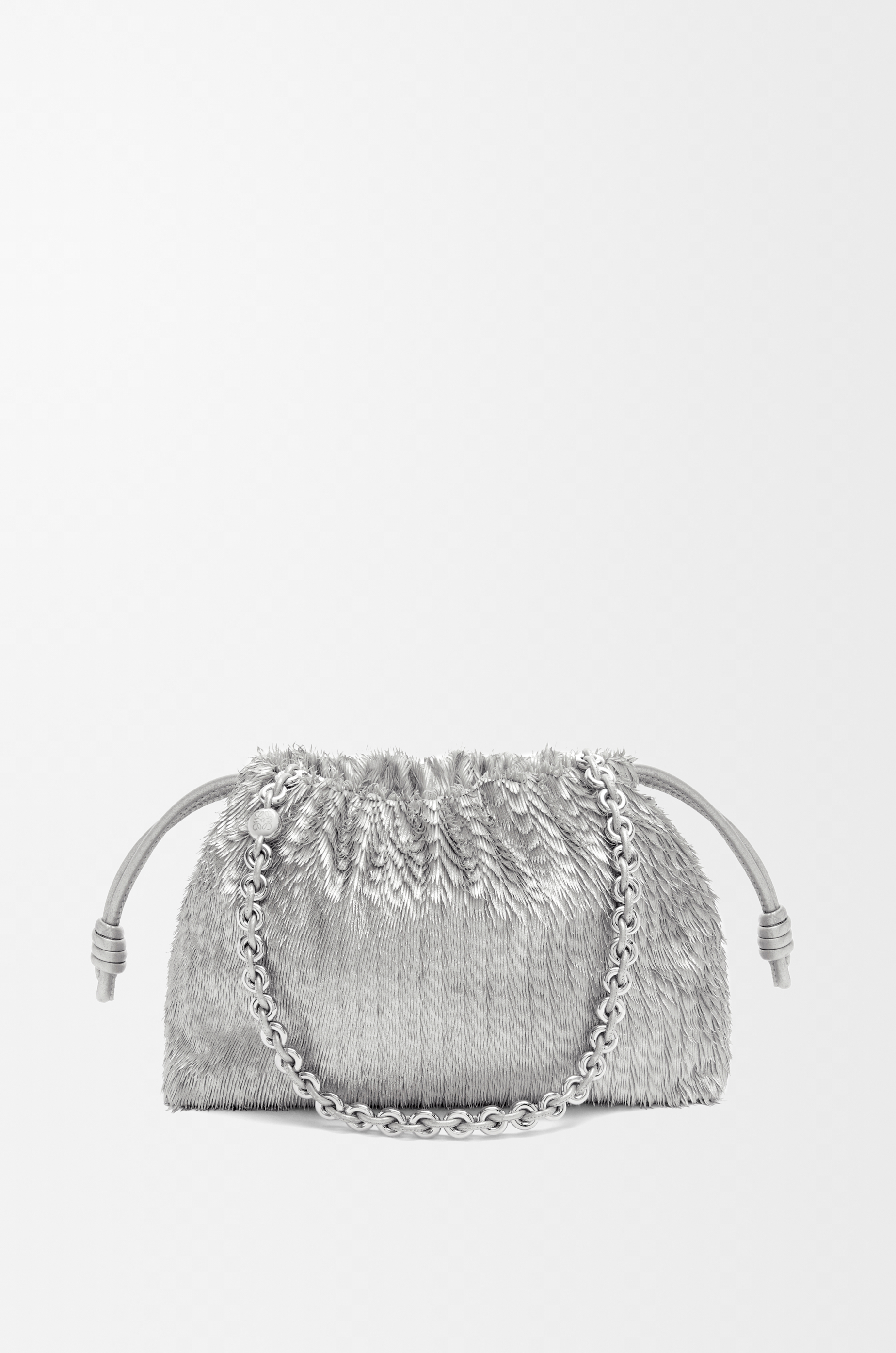 トートバッグ LOEWE Silver Nappa Leather Flamenco Purse Clutch Flamenco Purse in nappa calfskin Silver - LOEWE