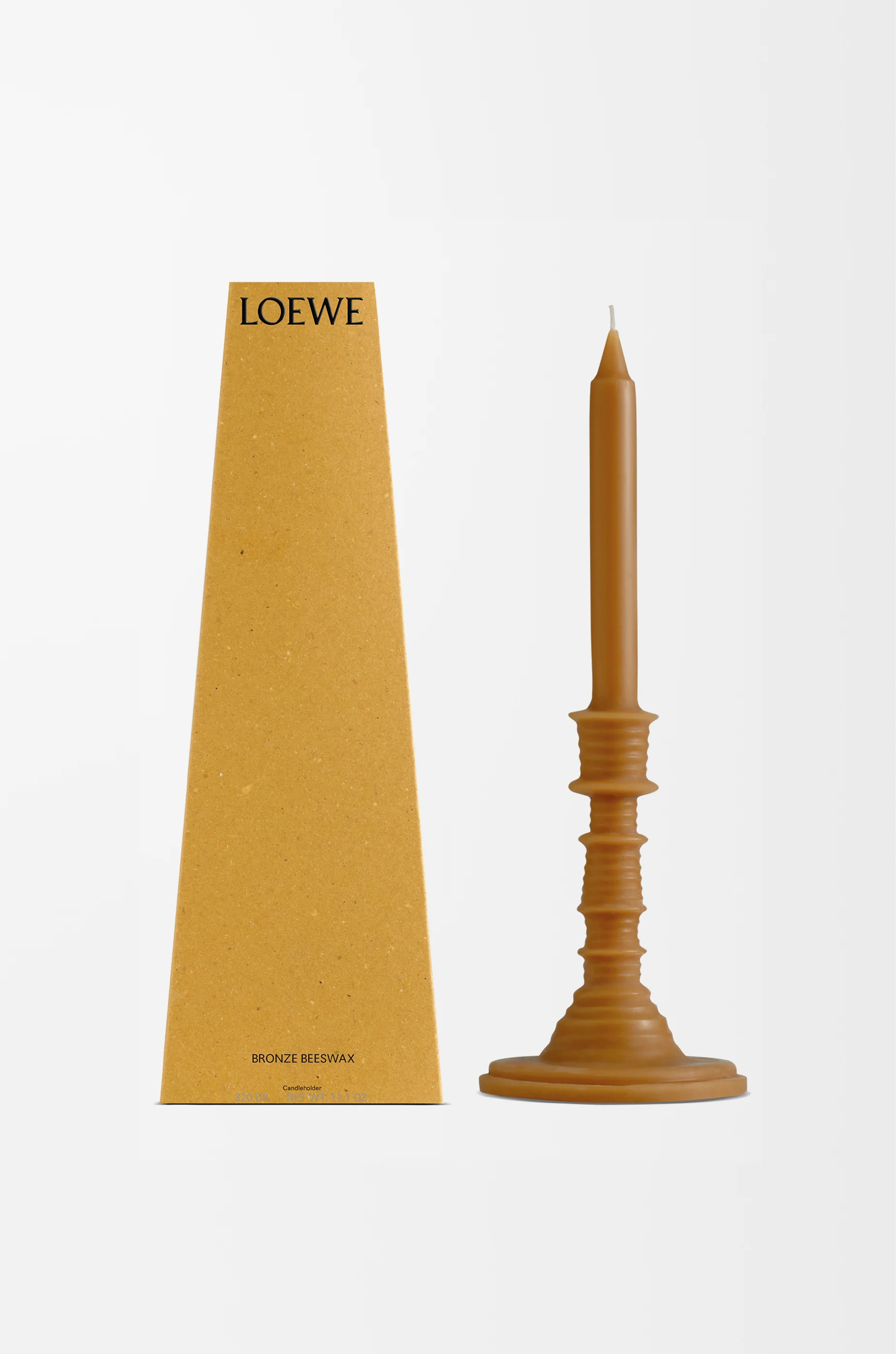 LOEWE Bronze beeswax candleholder Amber
