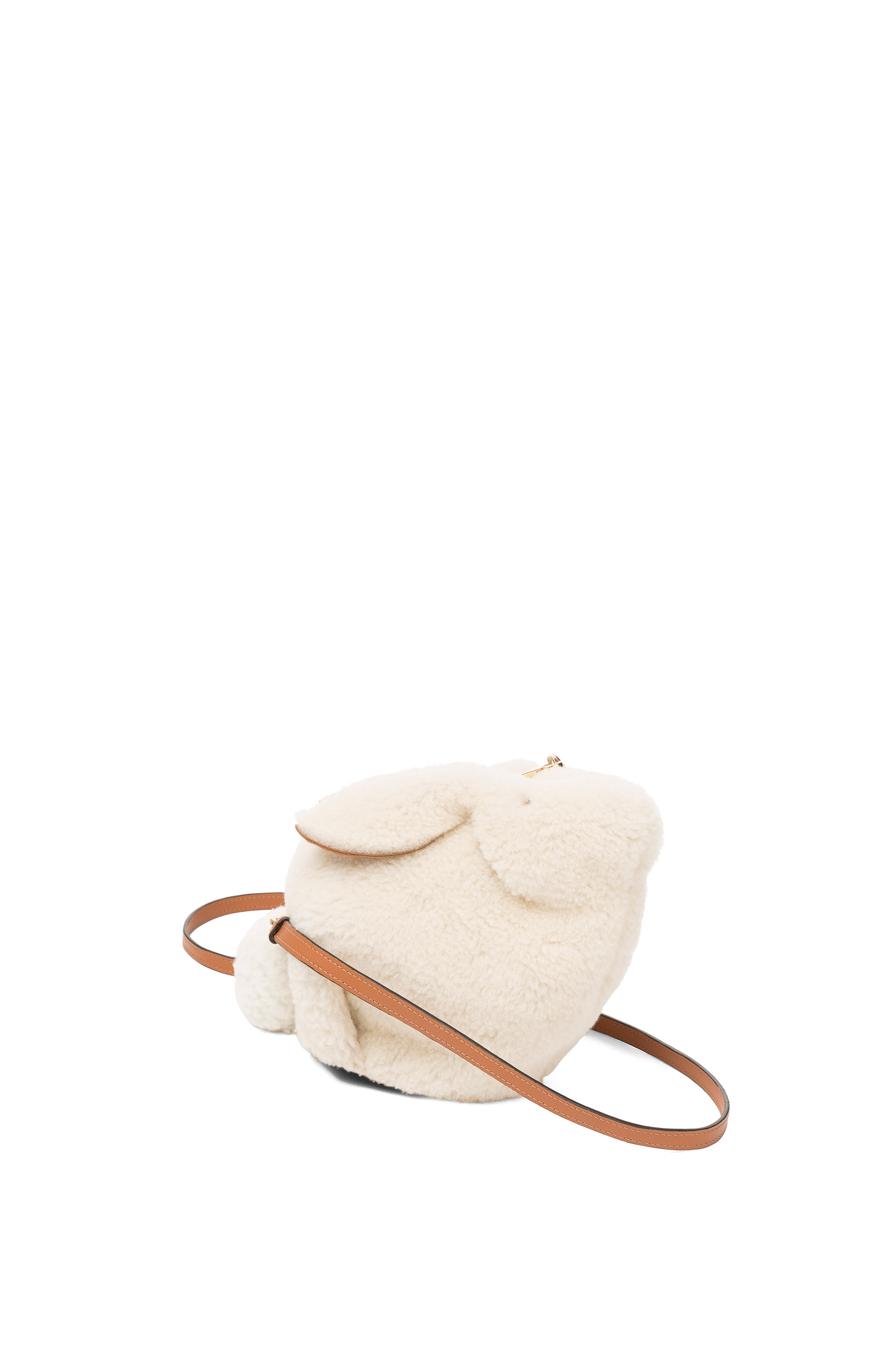 Mini Bunny bag in shearling Natural - LOEWE