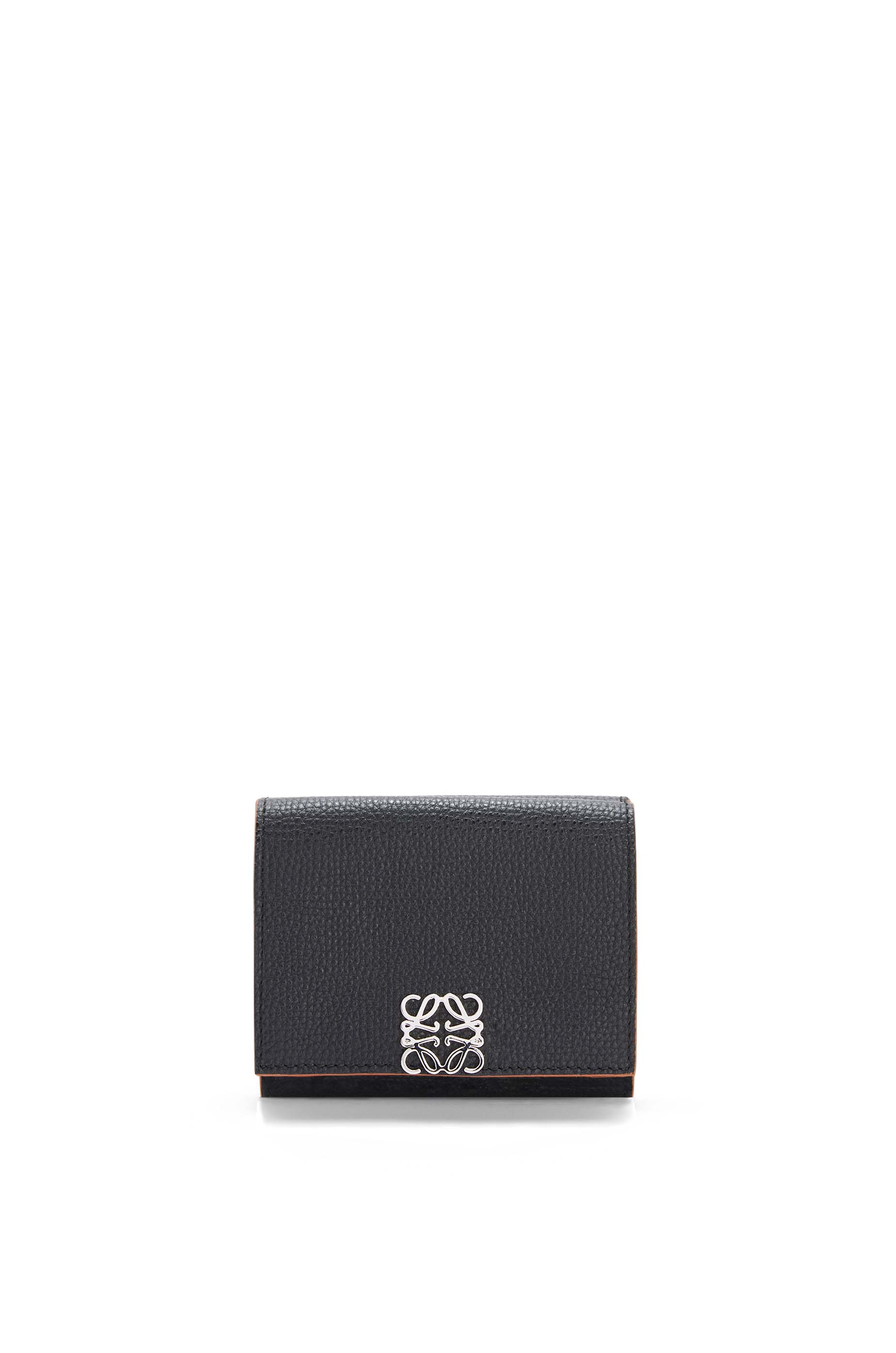 Anagram trifold 6 cc wallet in pebble 