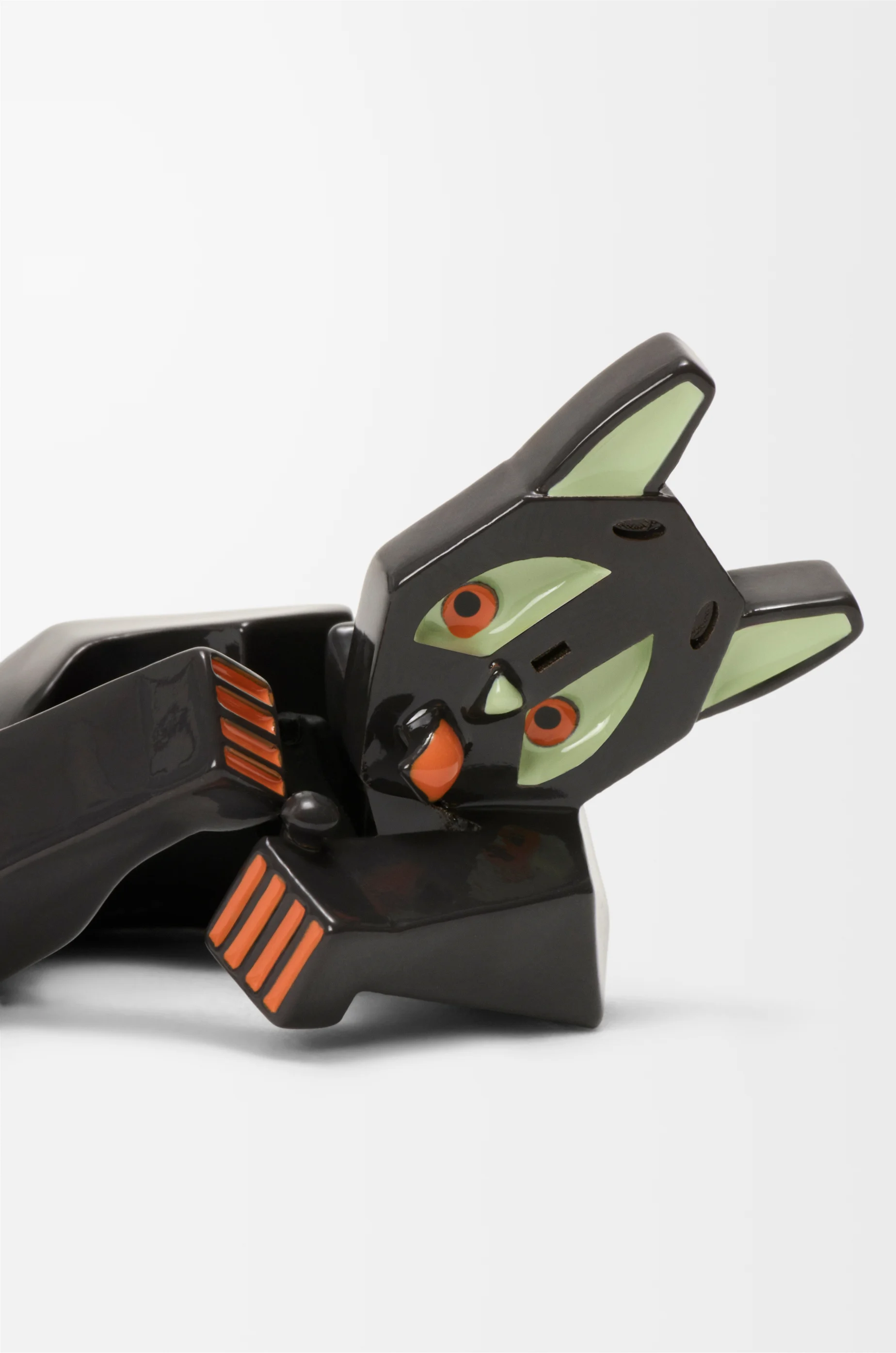 LOEWE Charm de gato para tacón Topo Oscuro/Naranja