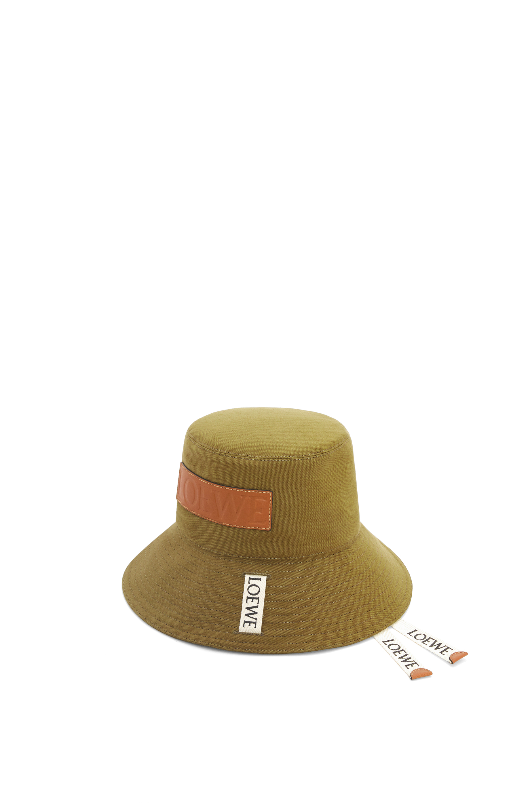 Fisherman hat in canvas Olive LOEWE