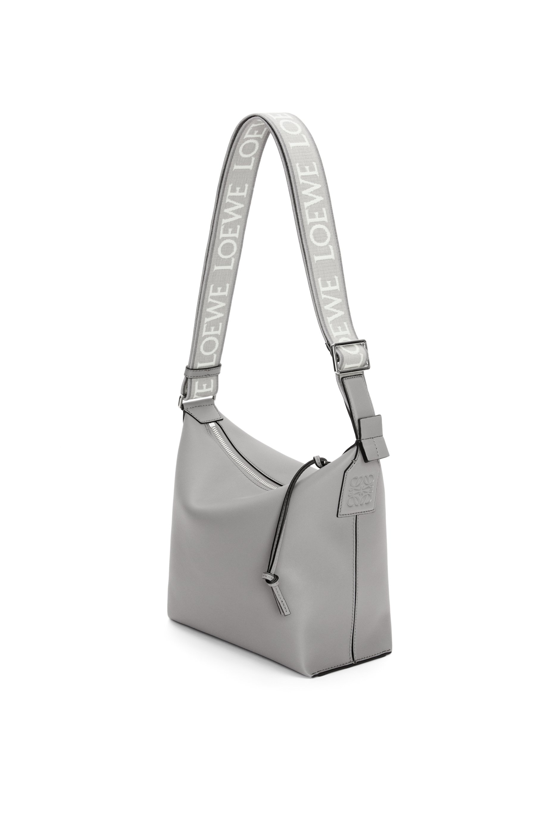 Small Cubi Crossbody bag in supple smooth calfskin and jacquard