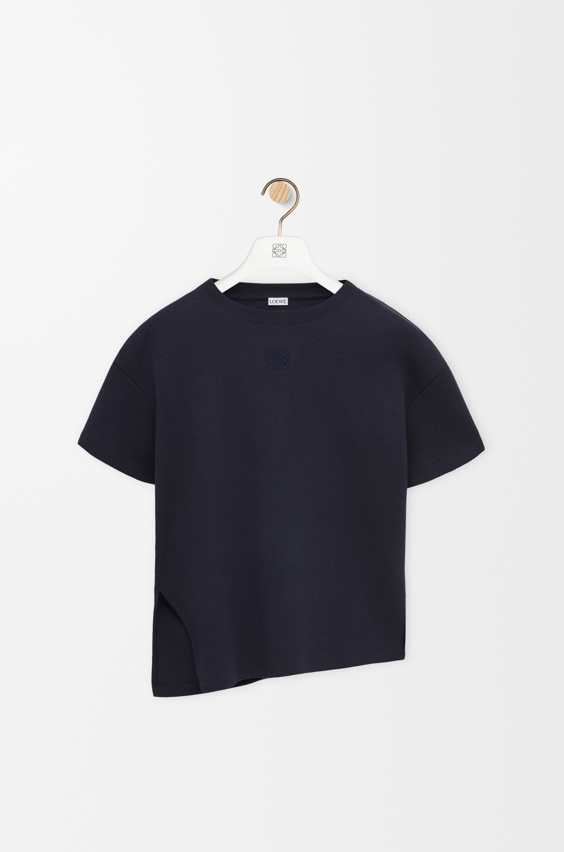 ロエベ LOEWE アシンメトリー S2109222SU シャツ アシンメトリー Tシャツ（コットンブレンド） ブルー - ロエベ 日本