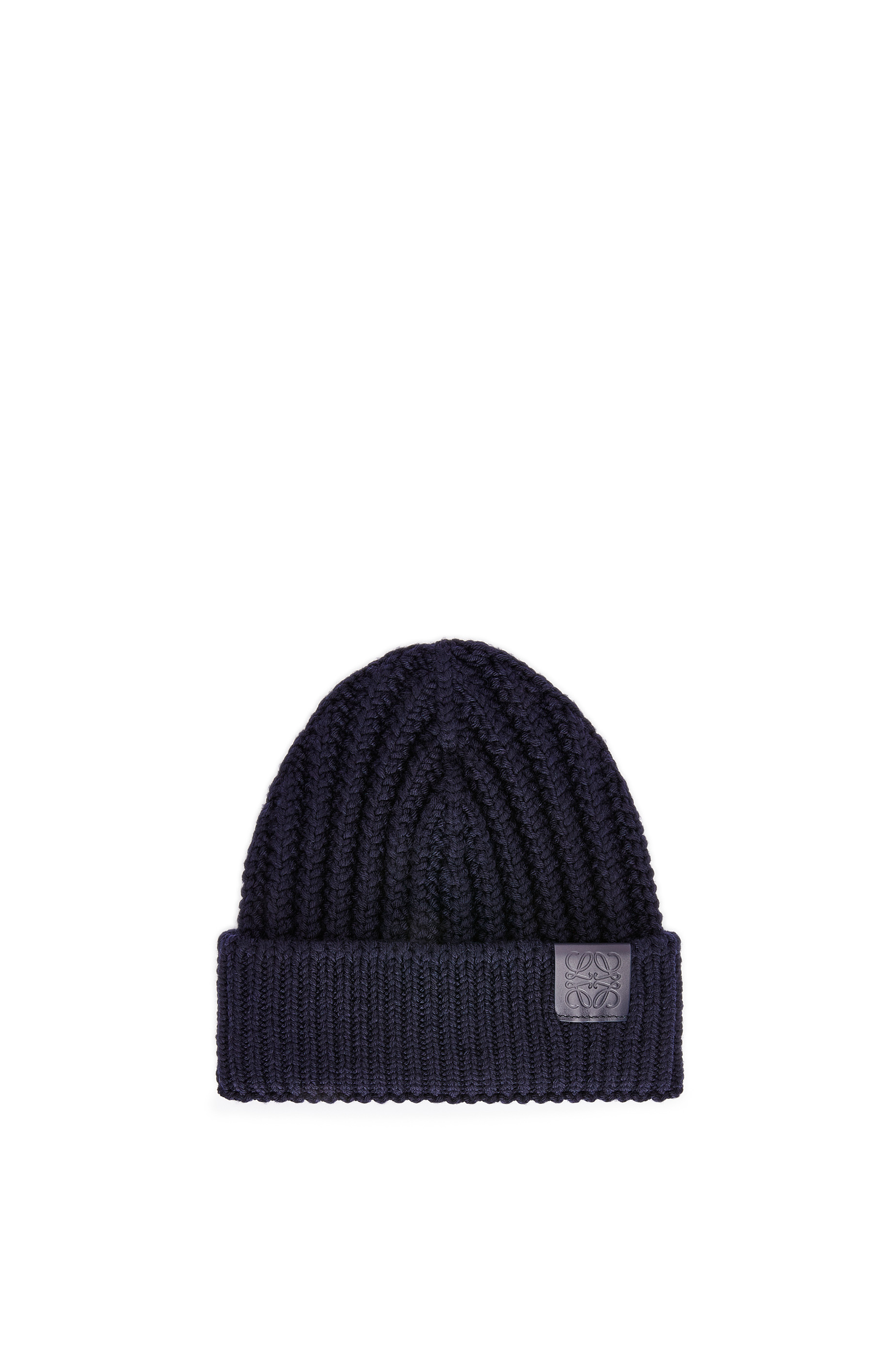 Beanie in wool Navy Blue - LOEWE 