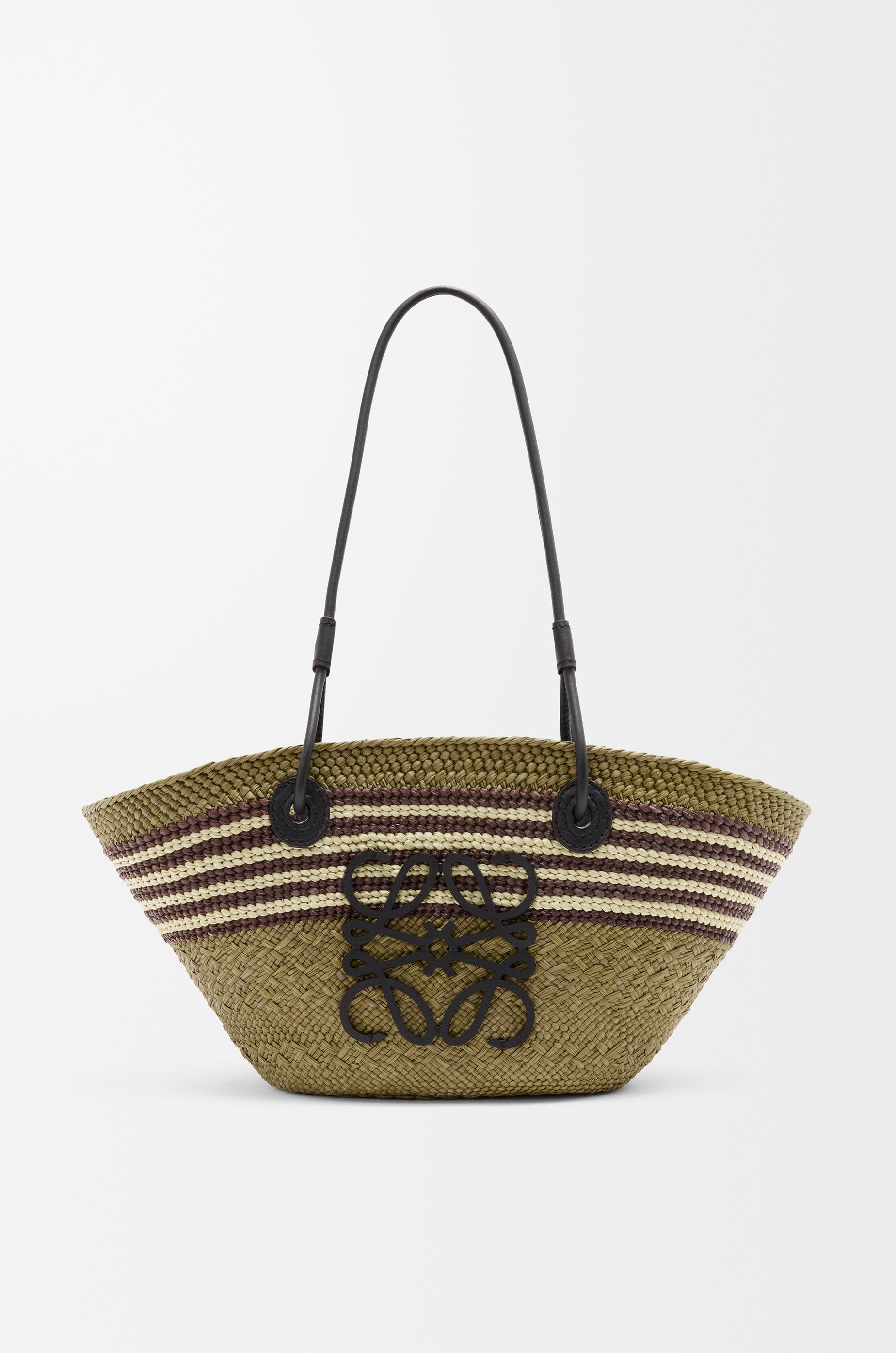 LOEWE ロエベバスケットスモール バスケットバッグ スモール（ヤシの葉&カーフ） ベージュ - LOEWE