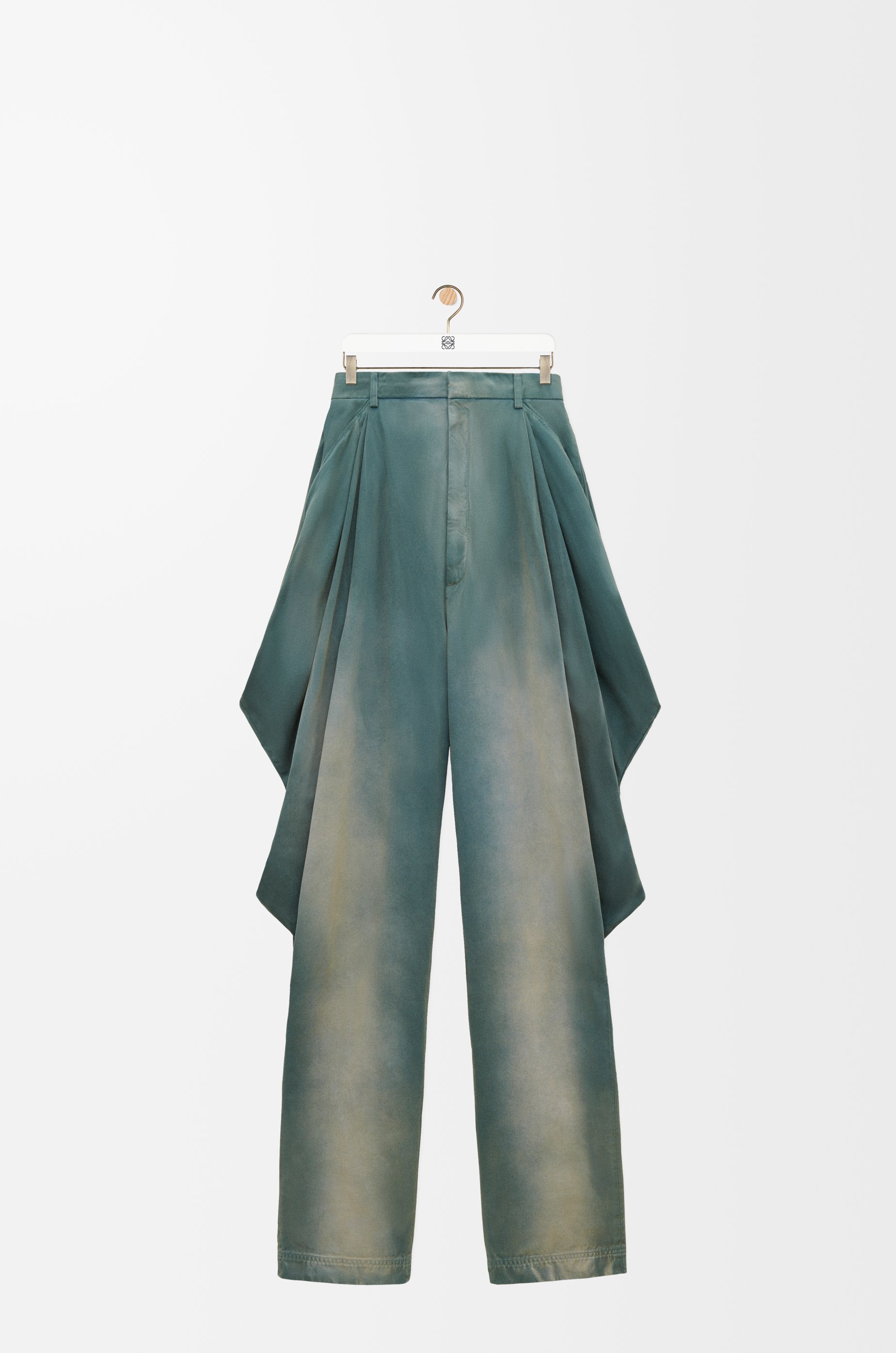 ロークロッチ トラウザーズ（コットン&カシミヤ） カーキグリーン - LOEWE