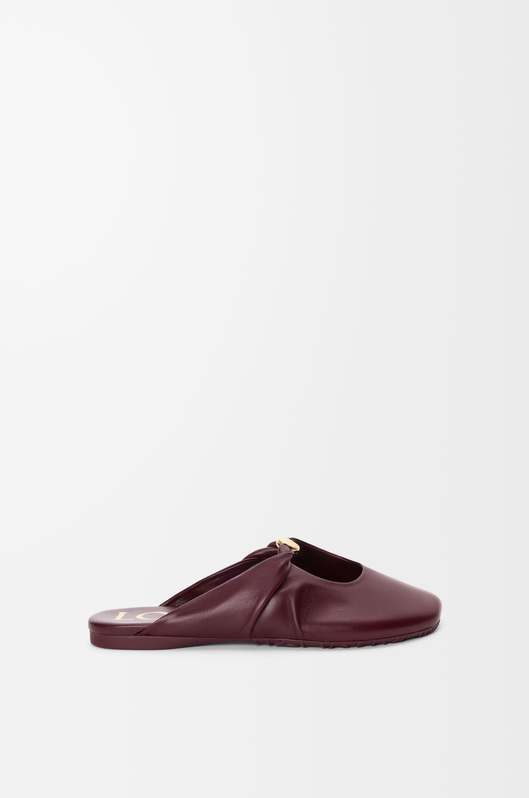 Pebble Soft mule in nappa lambskin Red - LOEWE APAC official website