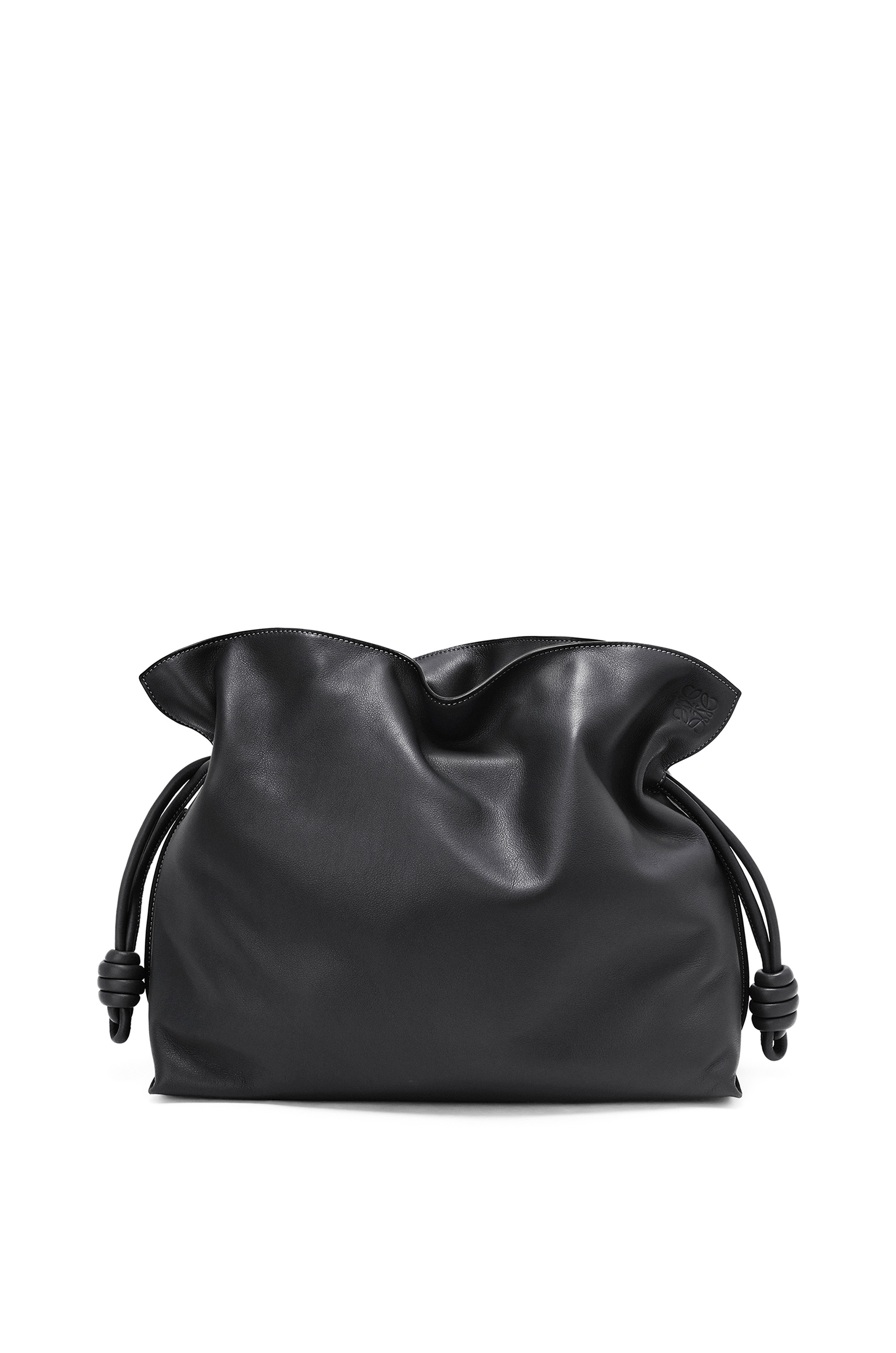 Bolso Flamenco Clutch grande napa ternera Negro - LOEWE