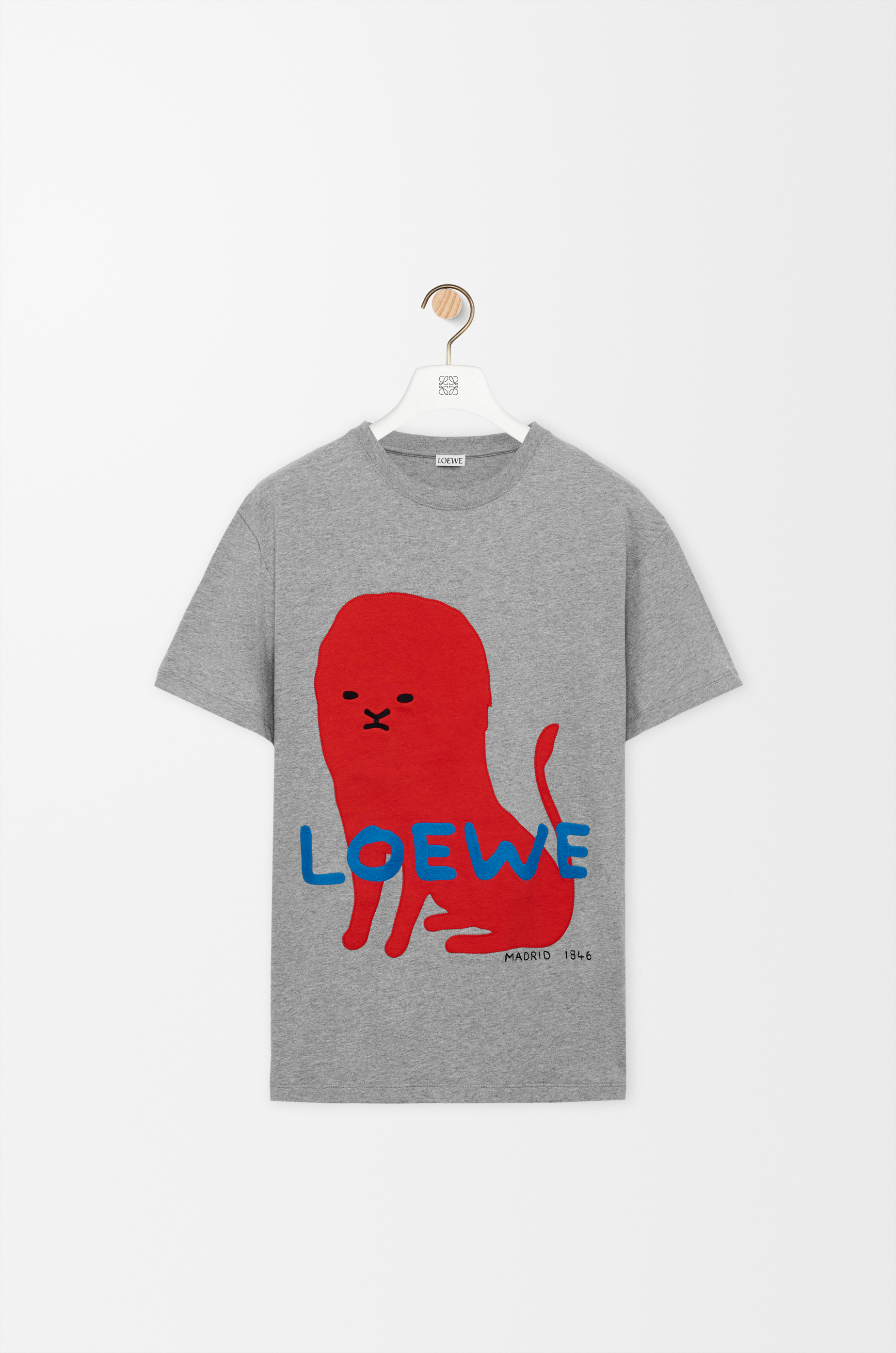 レギュラーフィット Tシャツ（コットン） グレー - ロエベ 日本 公式サイト