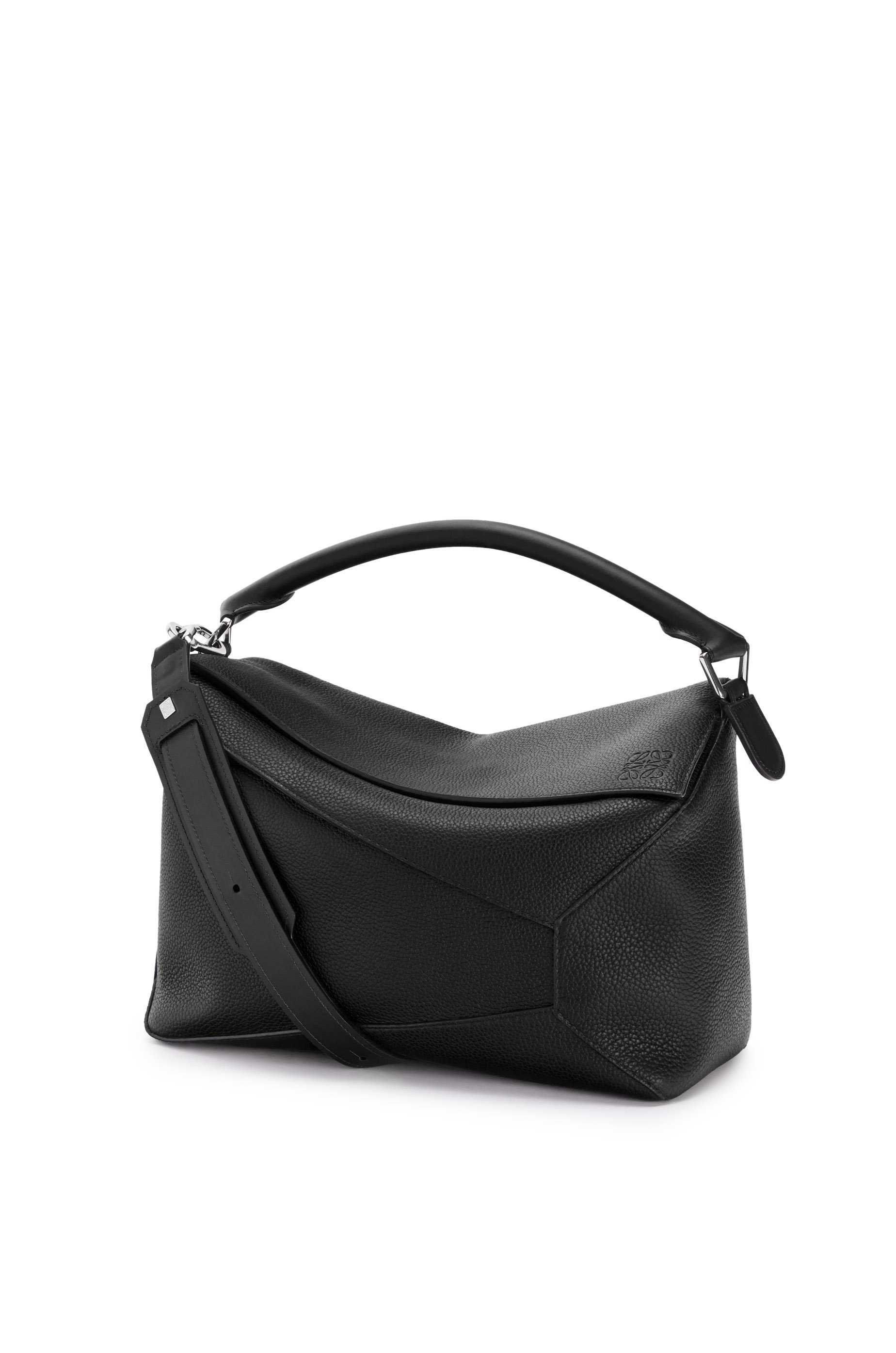 Black Puzzle Edge small leather cross-body bag