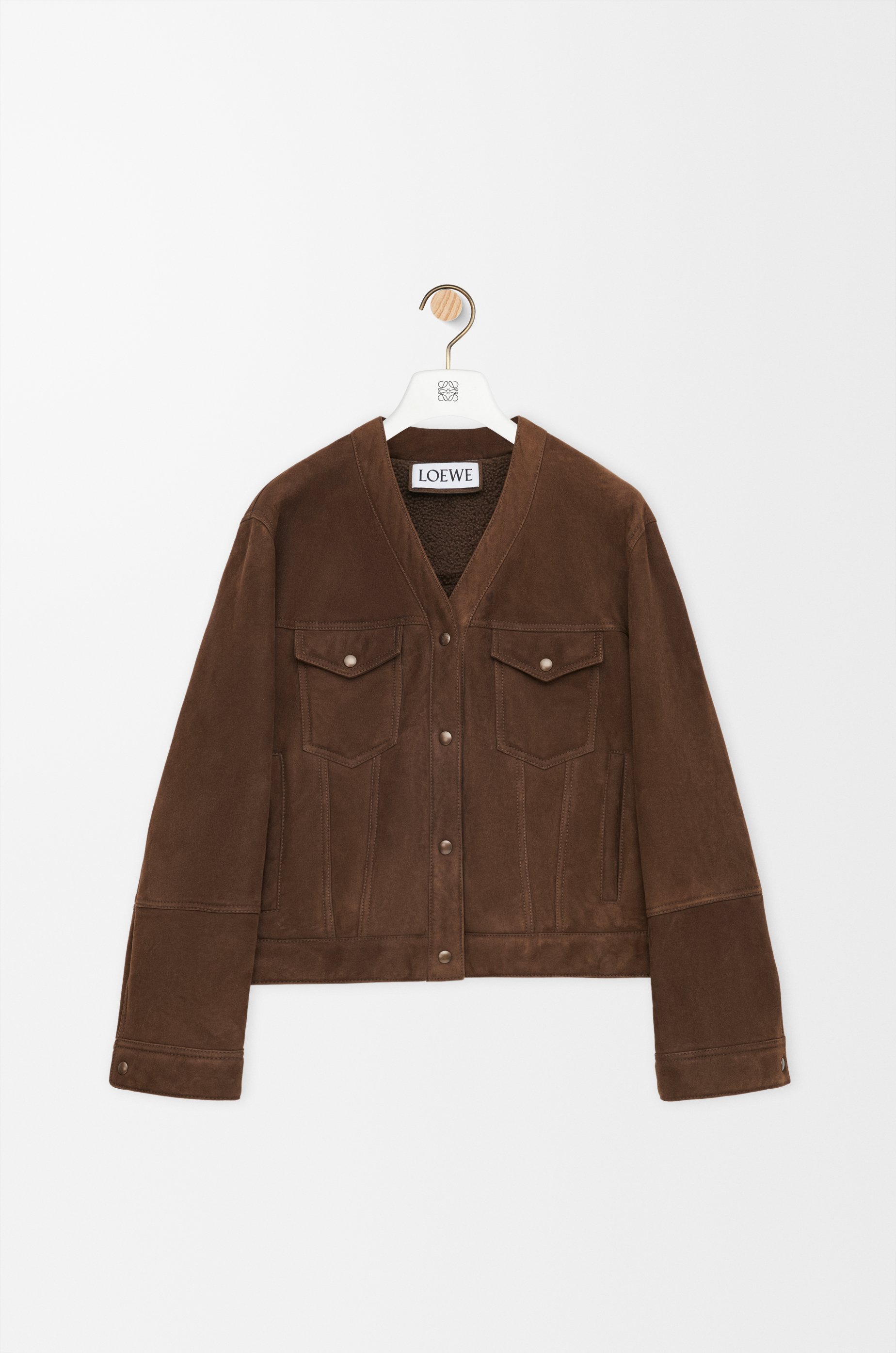 【希少】LOEWE ウール ブルゾン Cardigan in shearling Green - LOEWE