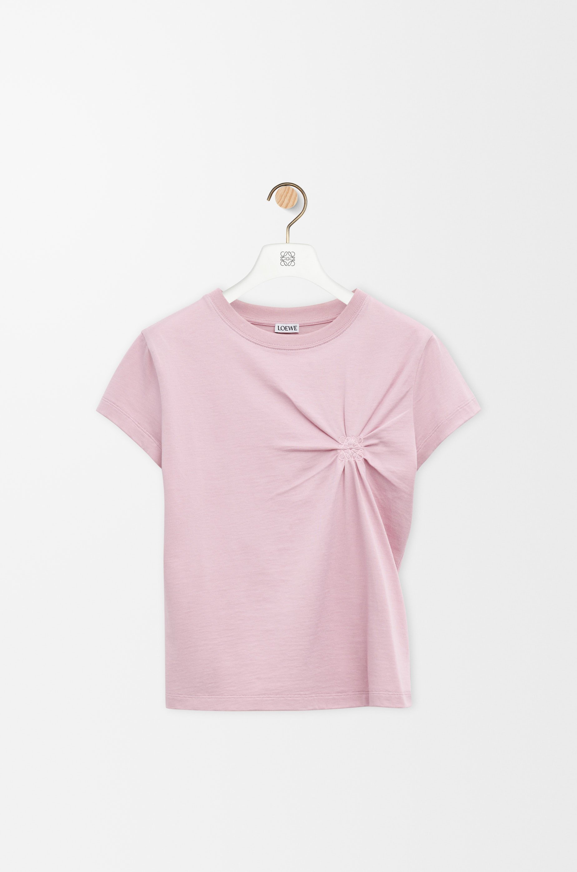 Small fit T-shirt in cotton and viscose Pink - LOEWE