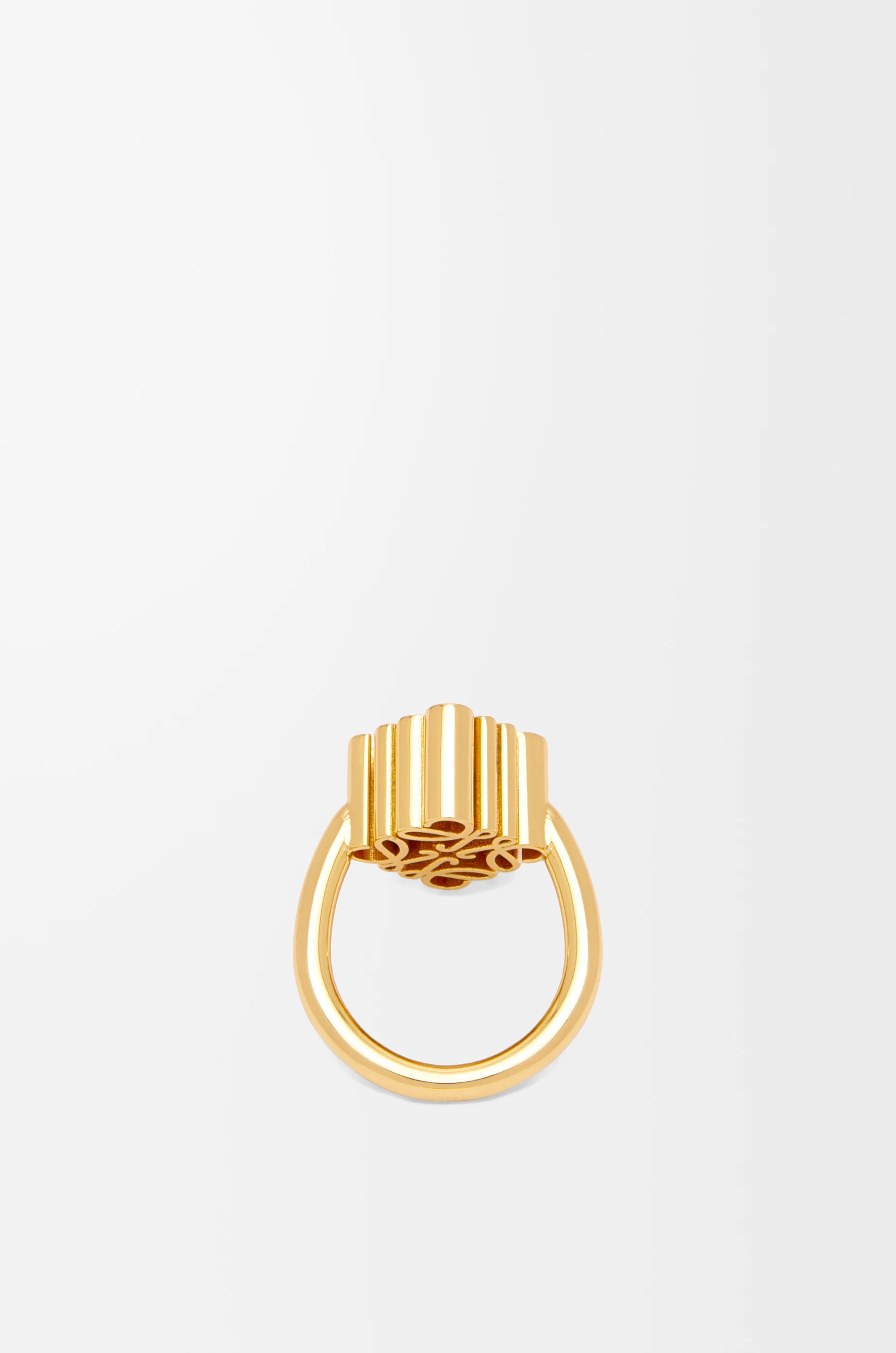 LOEWE 紋銀 Anagram 戒指 金色