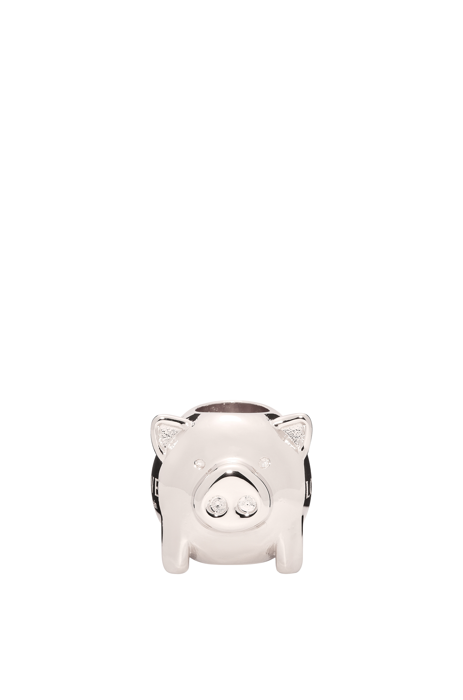 Big animal dice in metal Silver - LOEWE