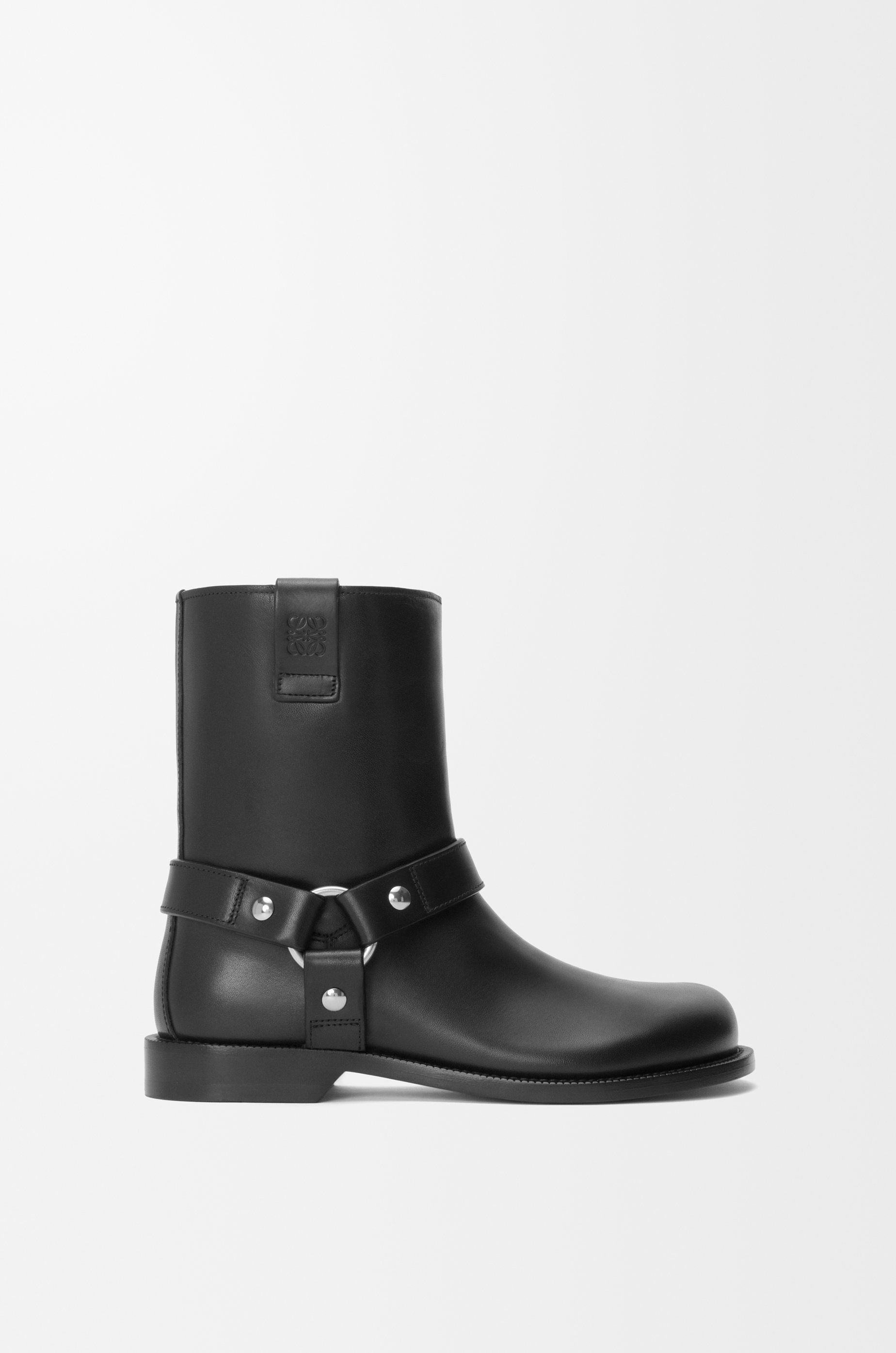 LOEWE 黒 レザー ブーツ サイズ42 Campo Biker boot in calfskin Black - LOEWE