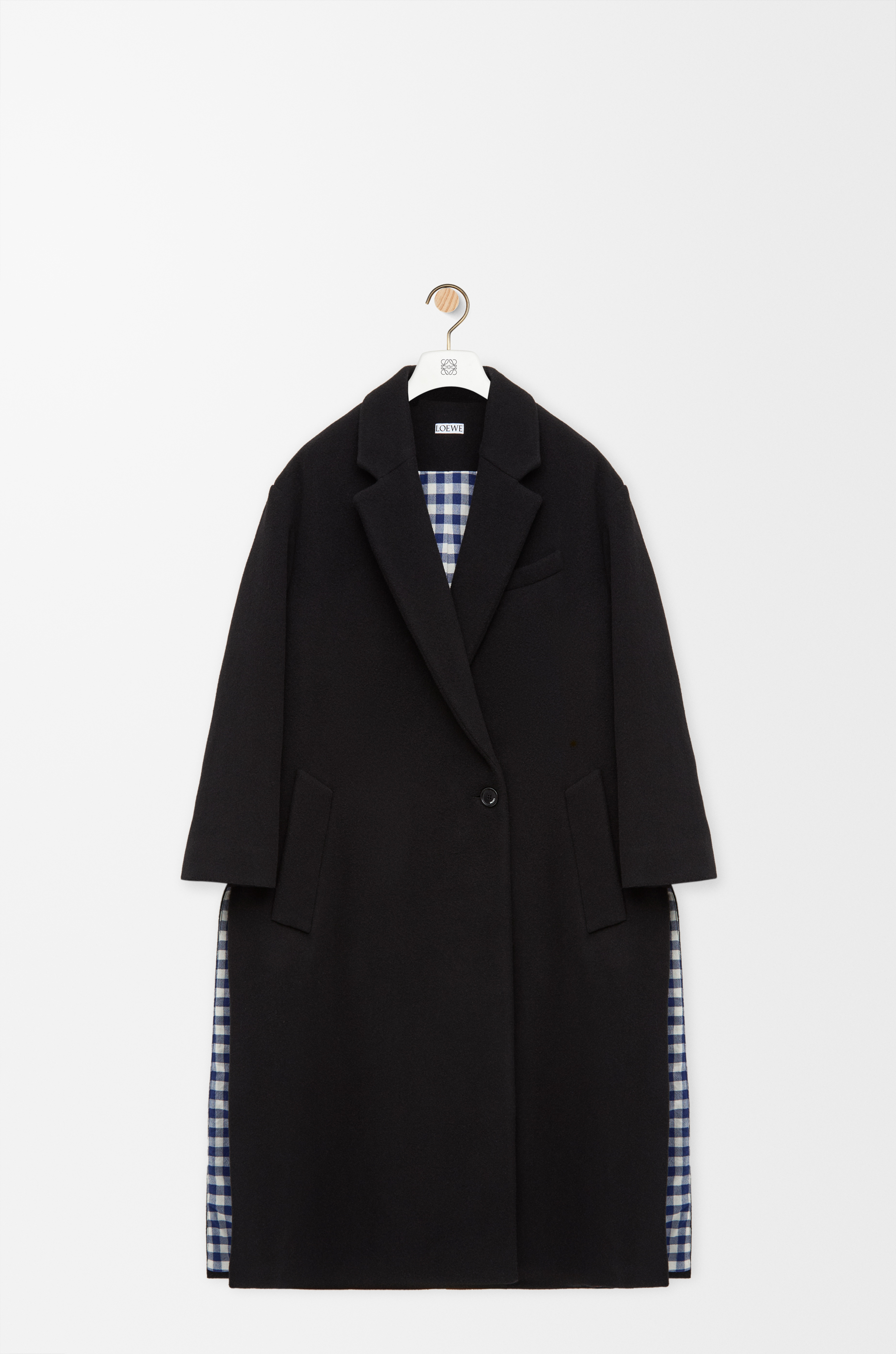 Coat in wool and cashmere Black - LOEWE International official website