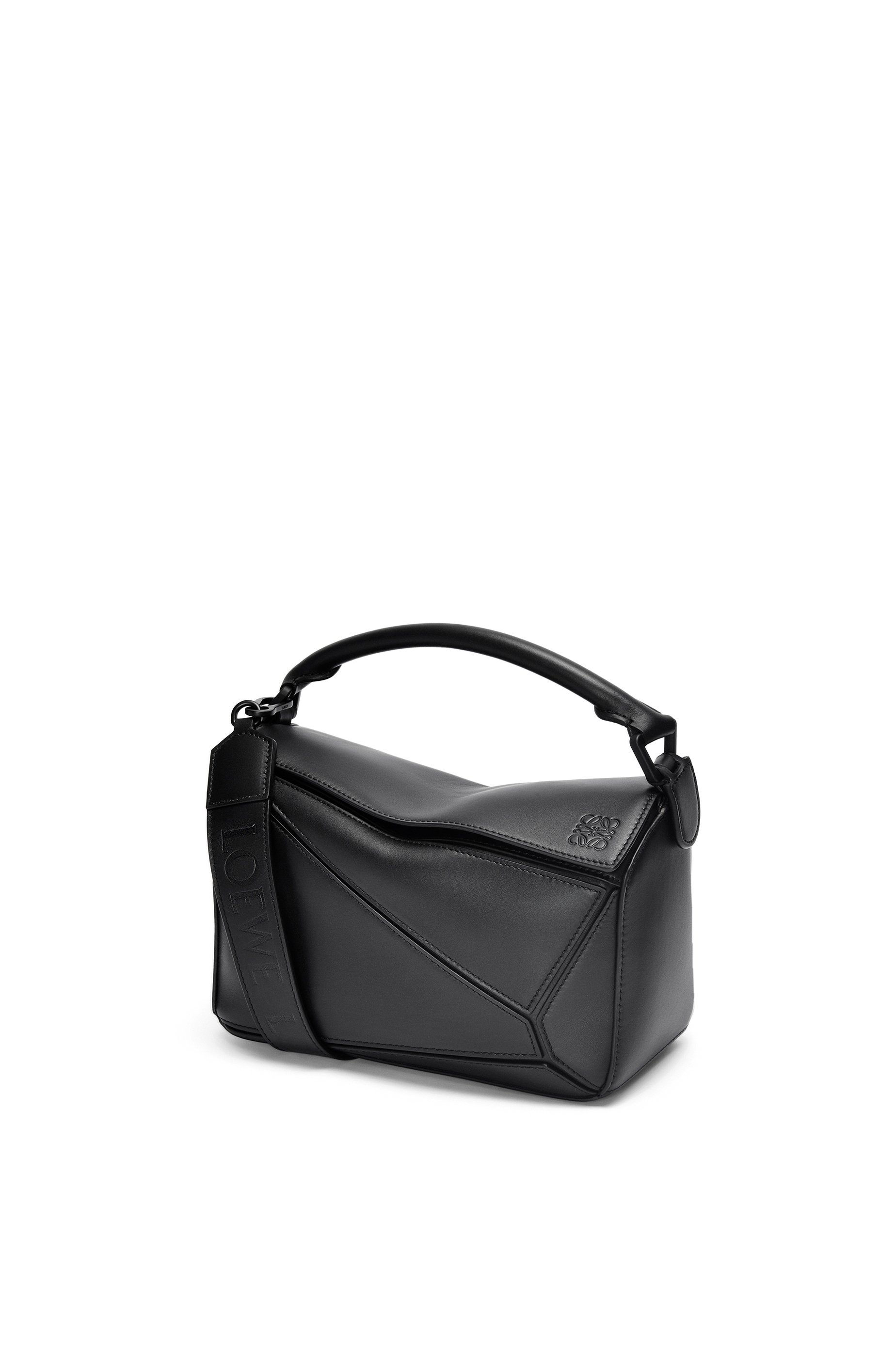 Small Puzzle bag in satin calfskin Black - LOEWE small-puzzle-bag-in-satin-calfskin-black-loewe