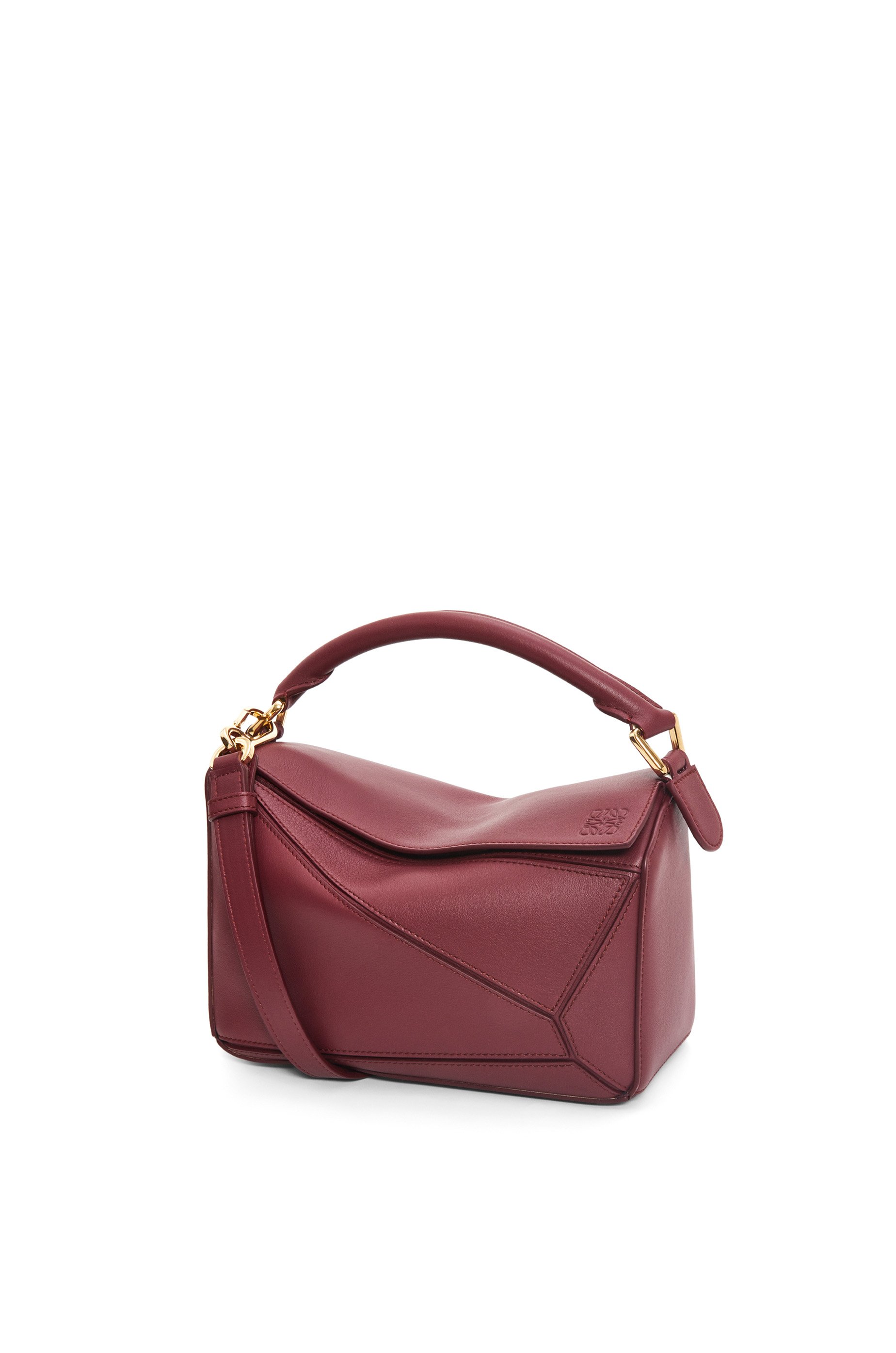 LOEWE brown Puzzle nano leather mini bag