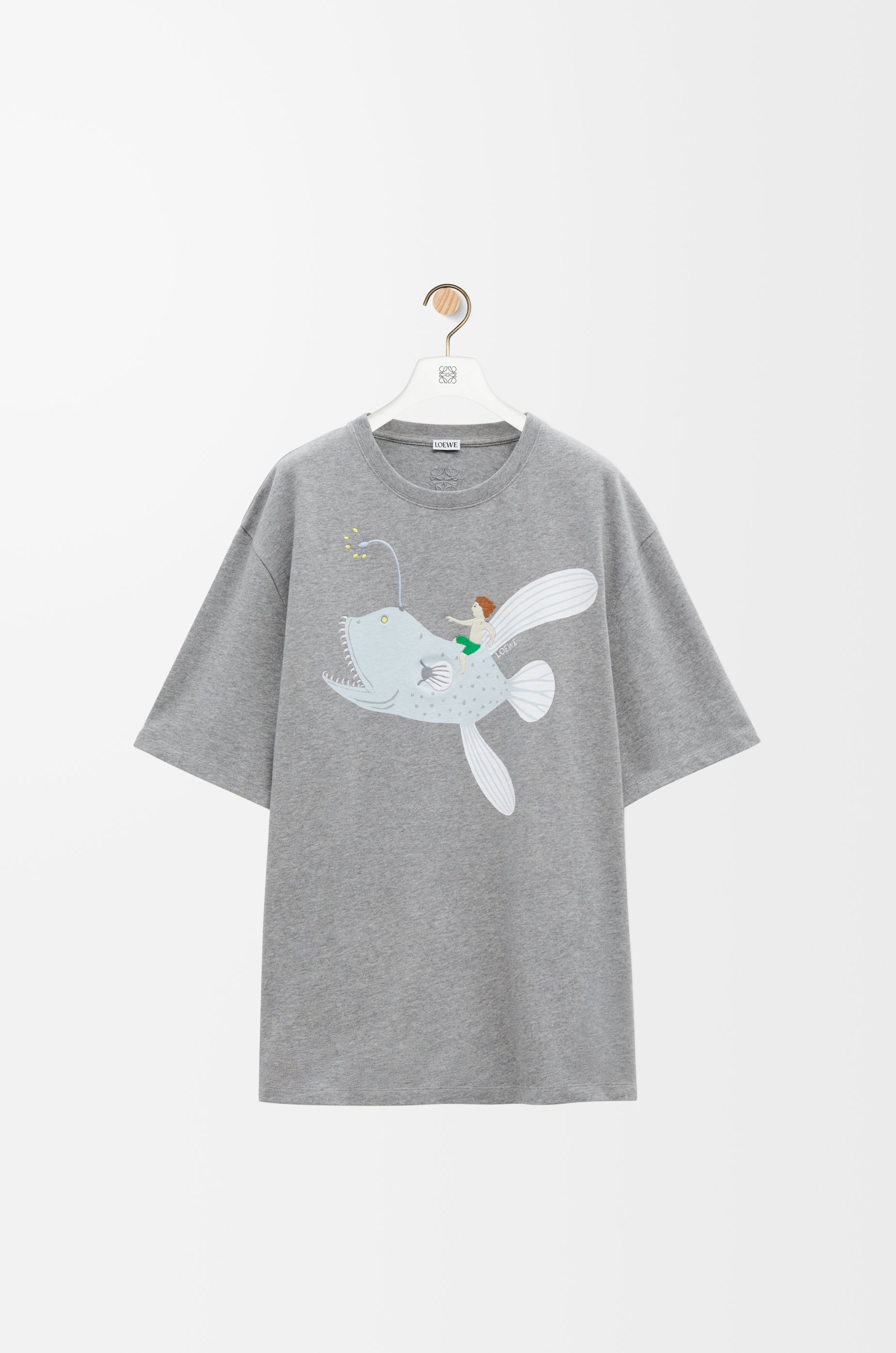 Loose fit T-shirt in cotton Grey - LOEWE Loose fit T-shirt in cotton Grey - LOEWE