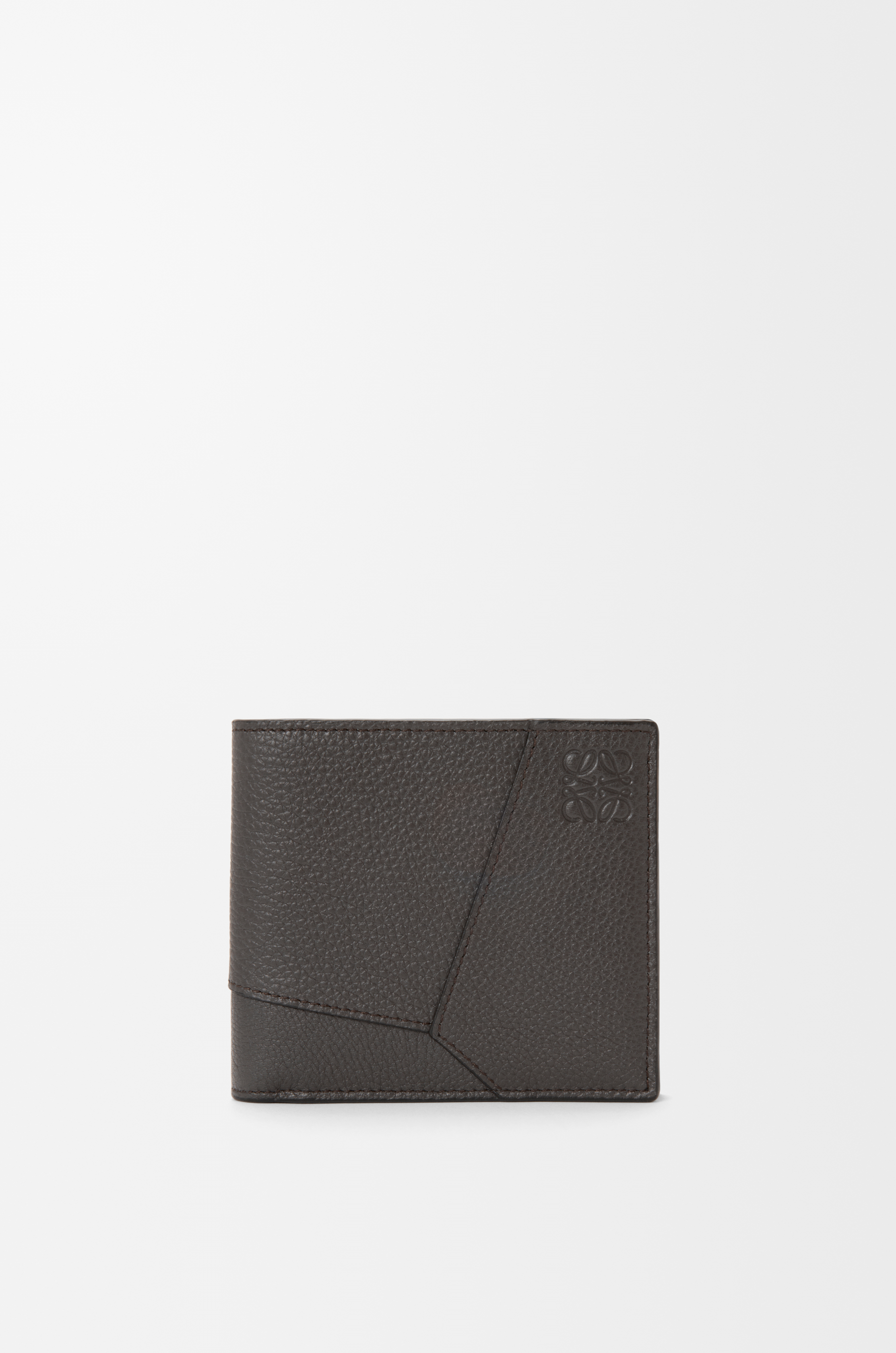 値下げ:LOEWE パズルバイフォールドウォレット　ダークグレー パズル バイフォールド ウォレット（サプルグレインカーフ） グレー