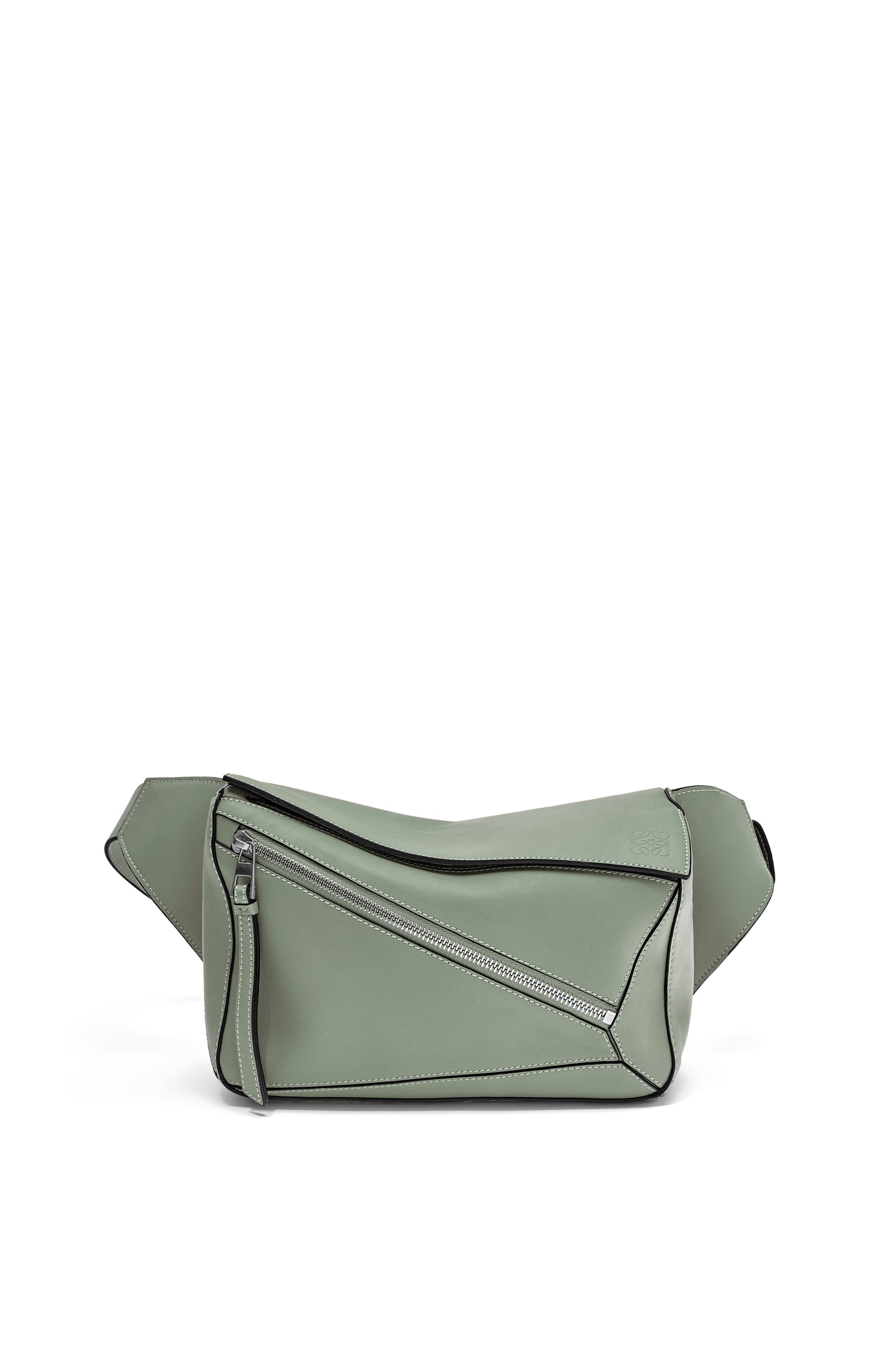 LOEWE Puzzle Mini Leather Bag in Green