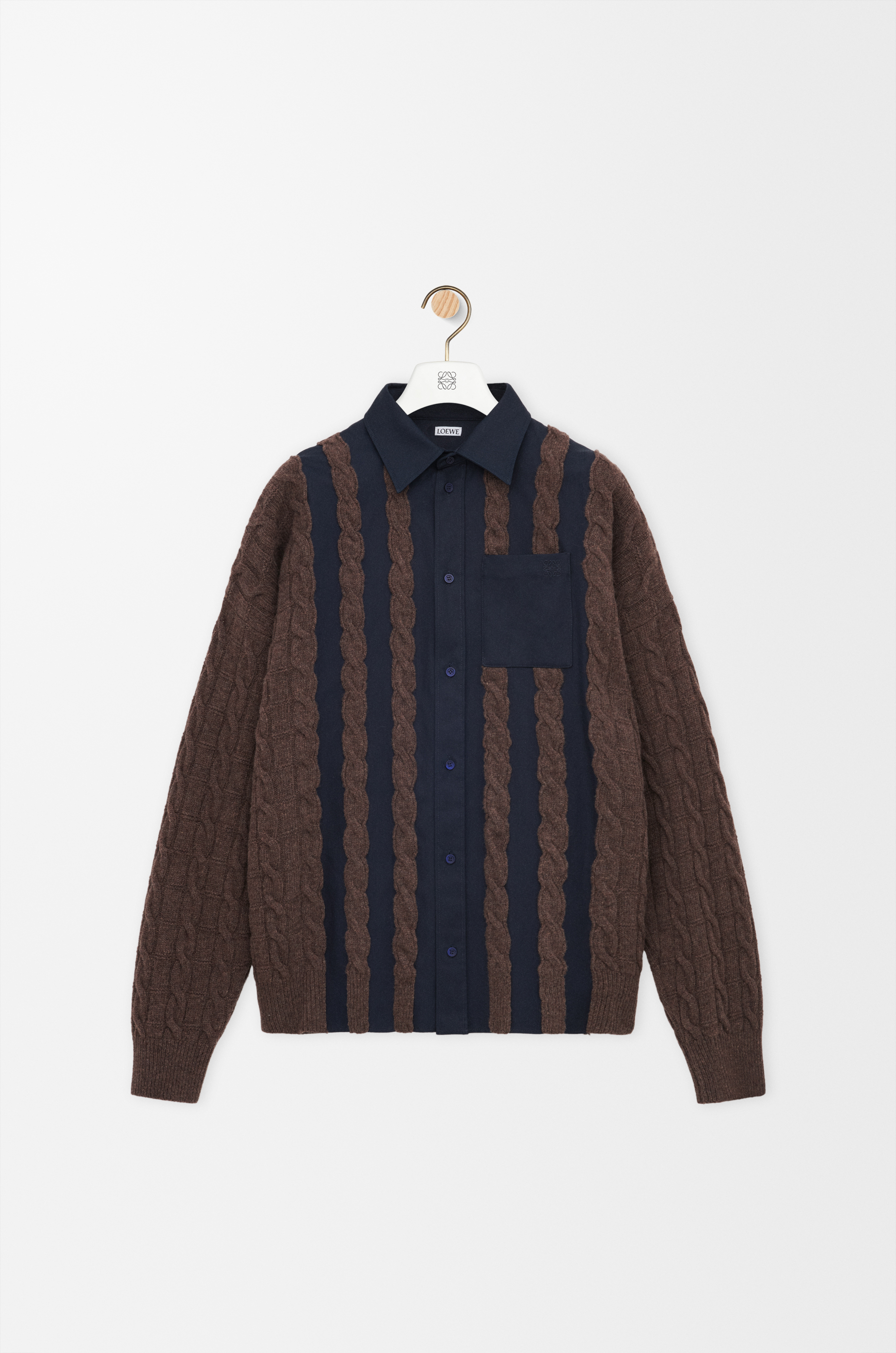 LOEWE ウールシャツ LOEWE ウールシャツ Shirt in wool and silk Blue - LOEWE