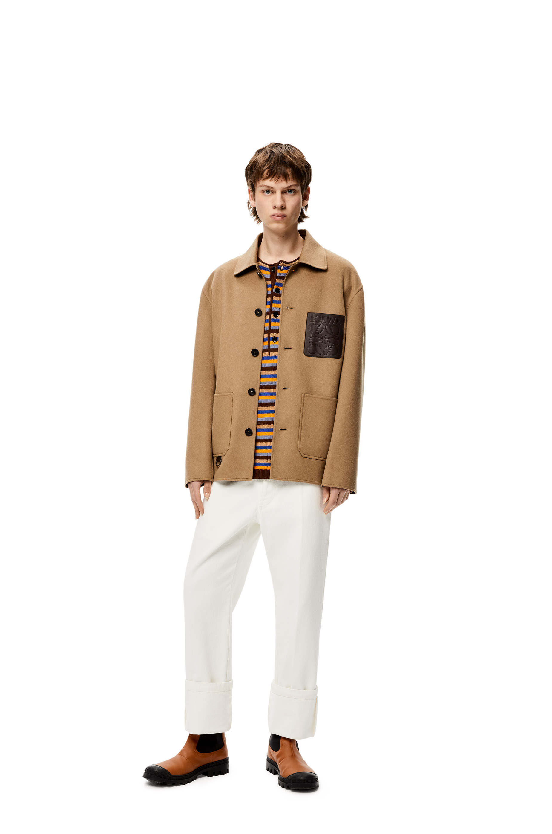 Drill pants in cotton White - LOEWE