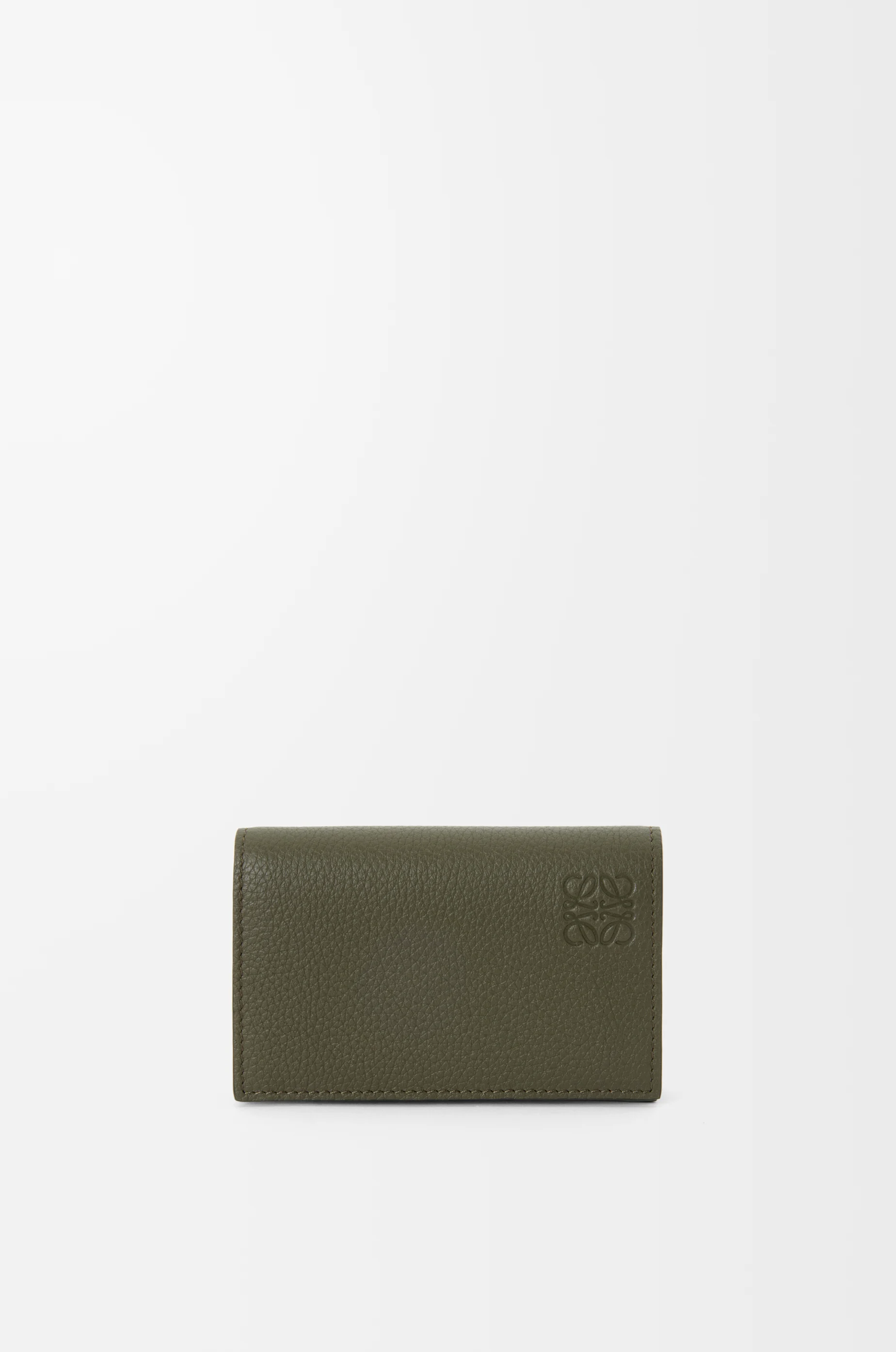 -田中-LOEWE グリーンレザー 名刺入れ ビジネスカードホルダー（ソフトグレインカーフ） グリーン - LOEWE