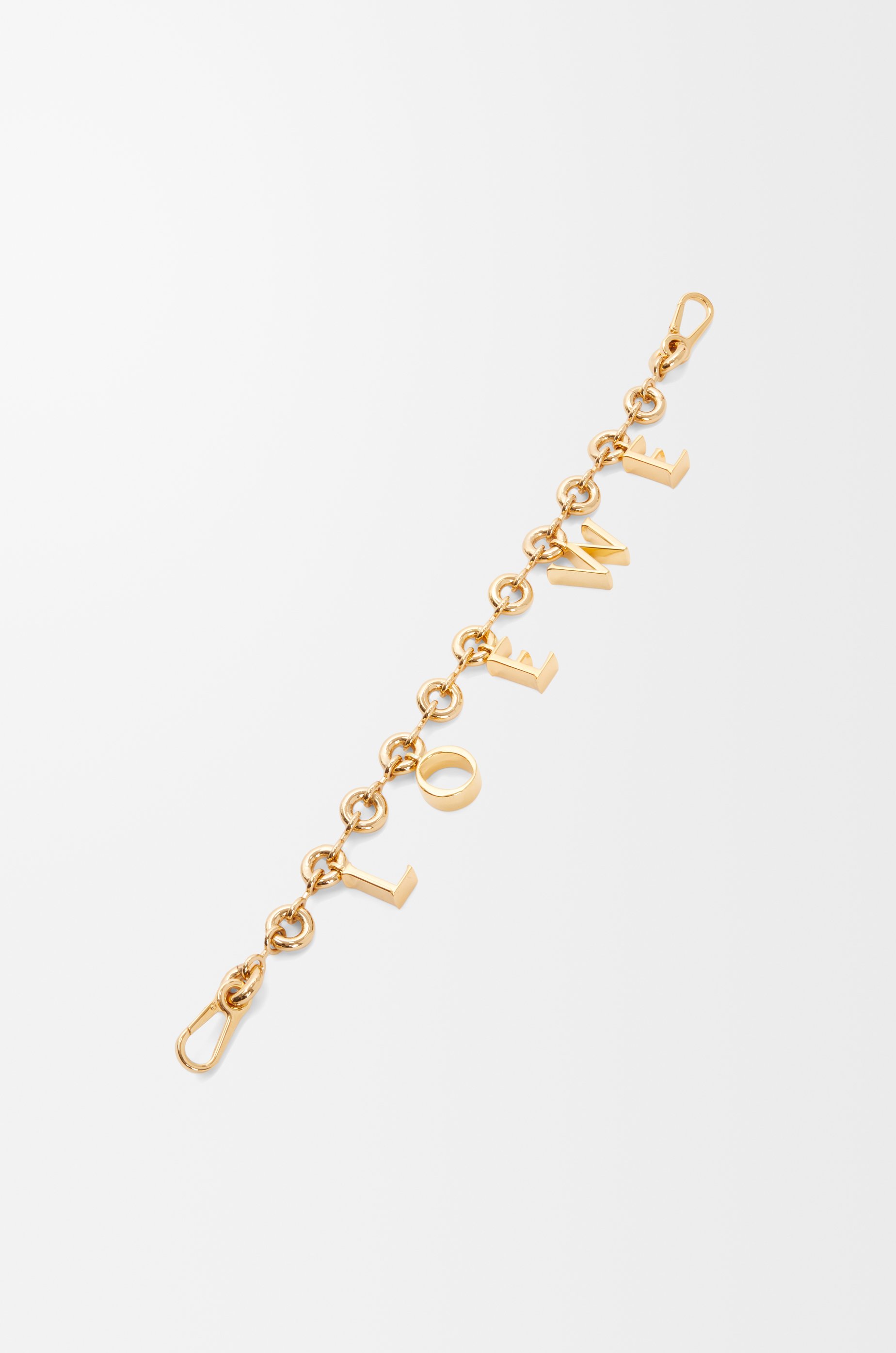 Donut Chain Bag Charm in Gold - Loewe