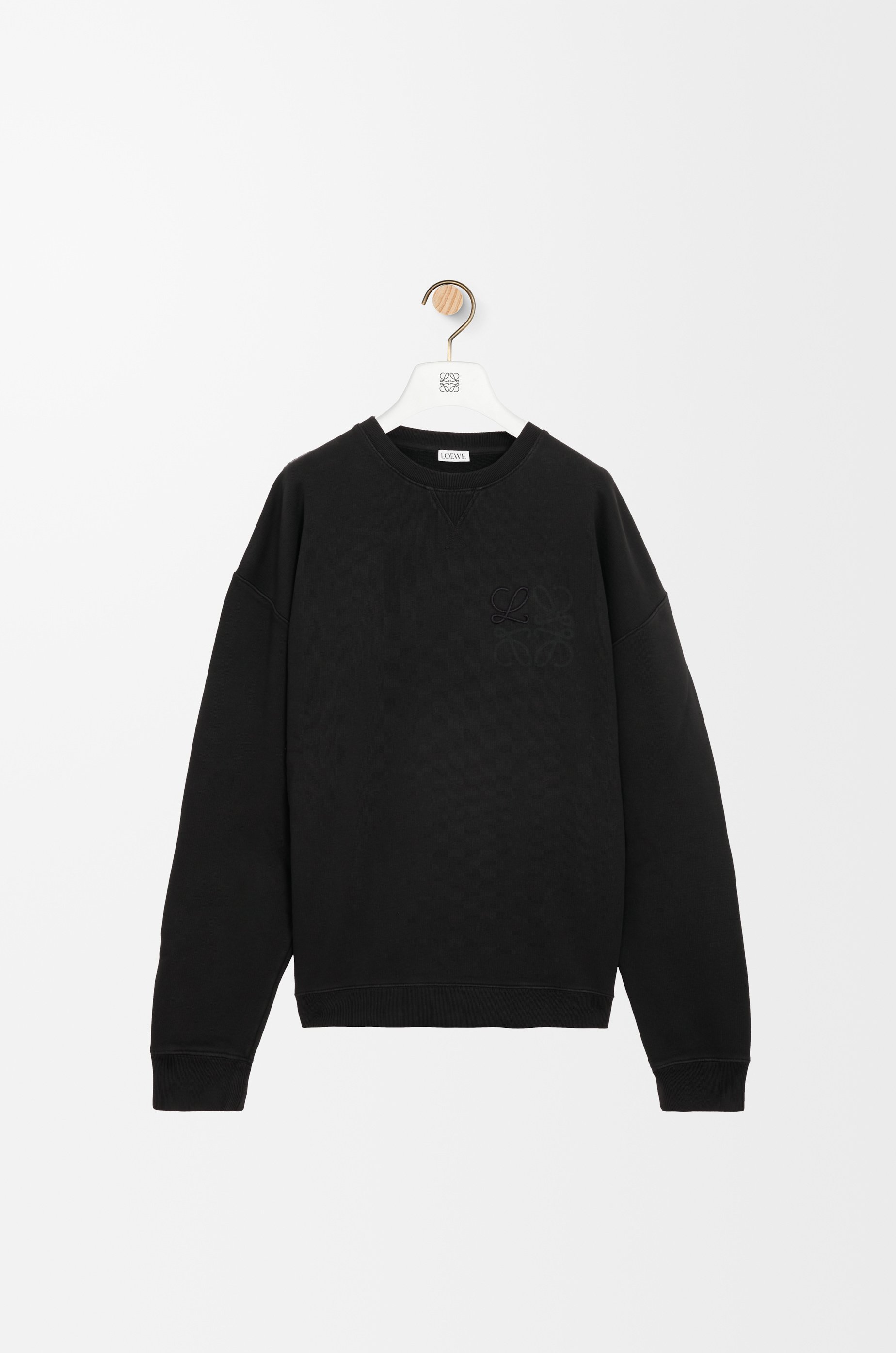 美品！LOEWE アナグラム レギュラーフィット スウェットメンズM ブラック H526Y24X78_1100_1F.jpg