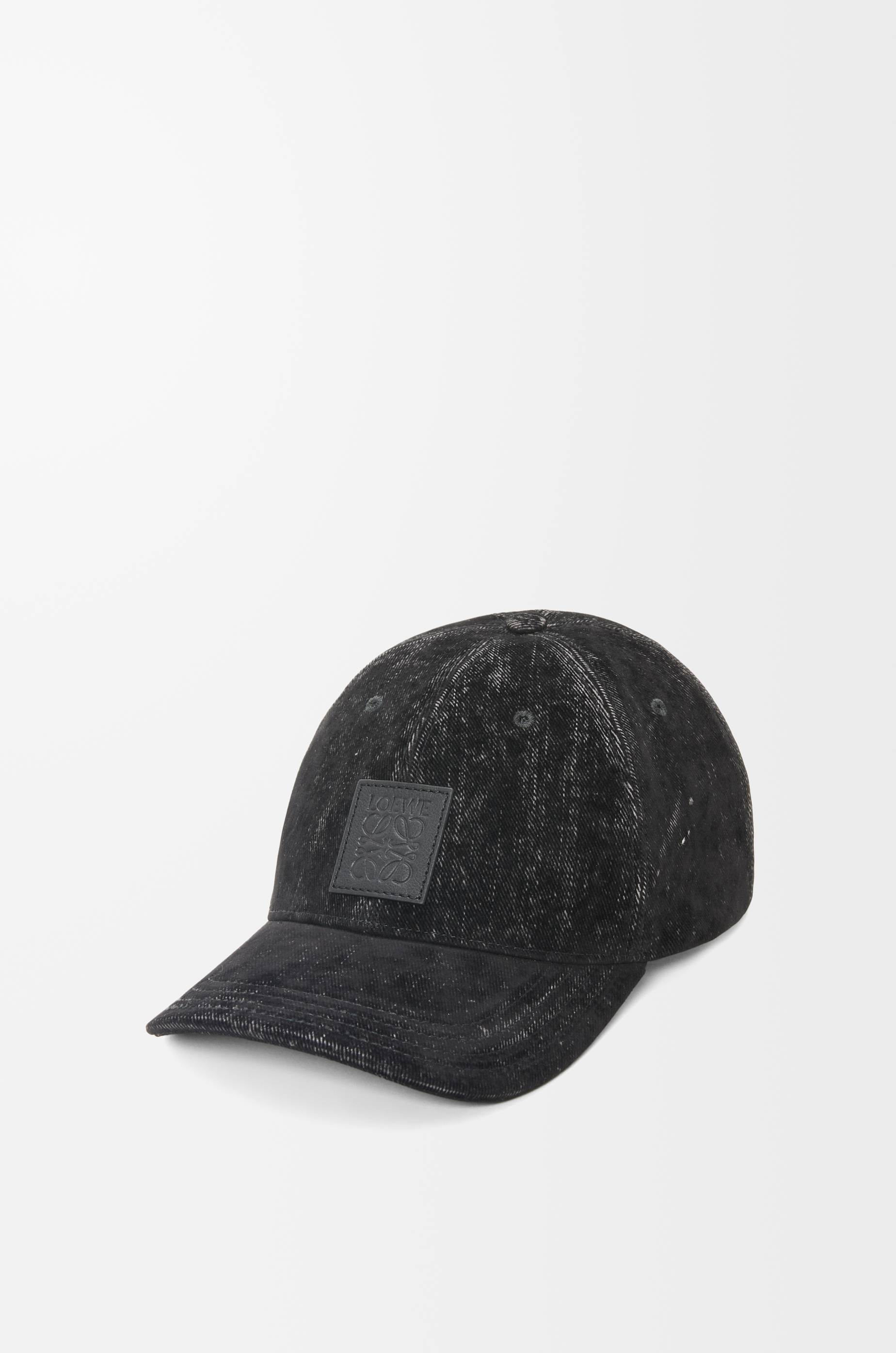 パッチ キャップ(フロックデニム) ブラック - LOEWE パッチ キャップ(フロックデニム) ブラック - LOEWE