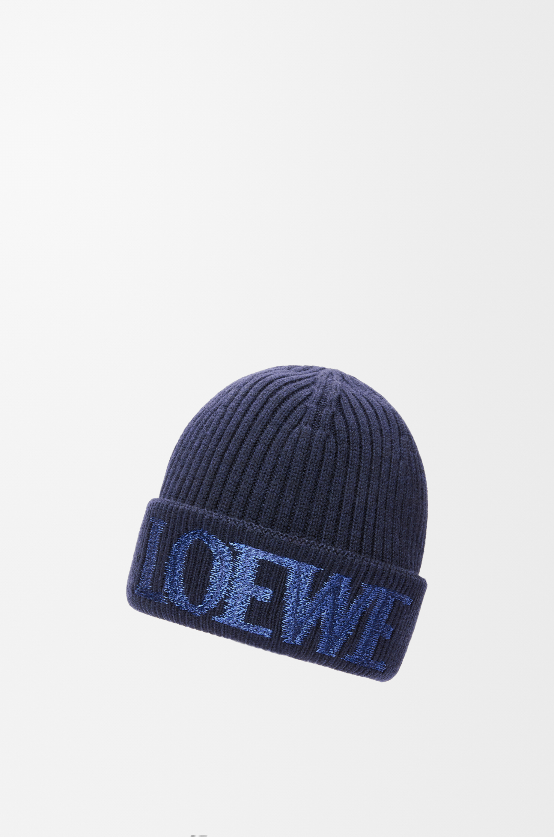 LOEWE LOEWE beanie in wool Navy Blue