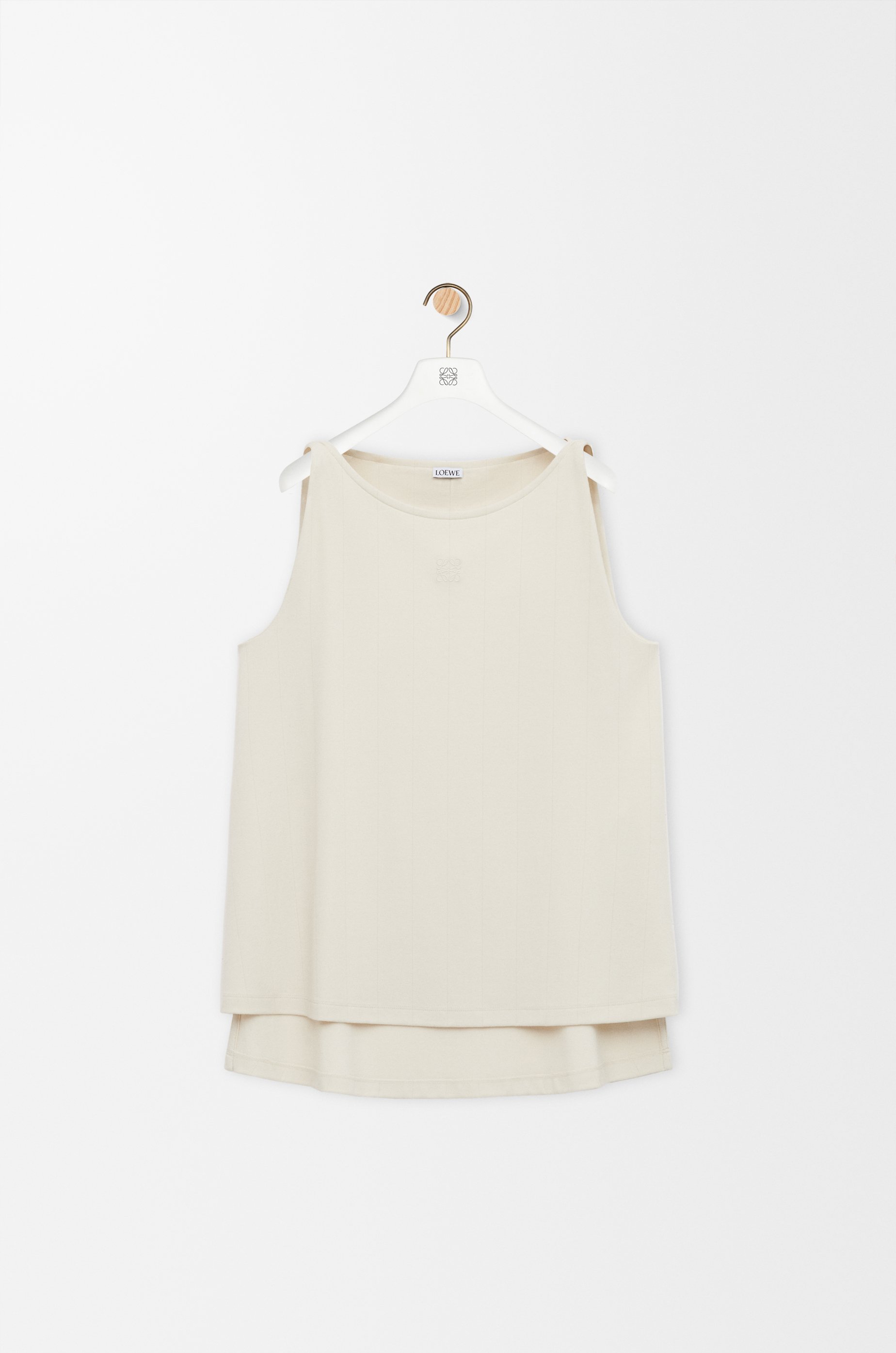 Anagram top in viscose blend Beige - LOEWE USA Official Website