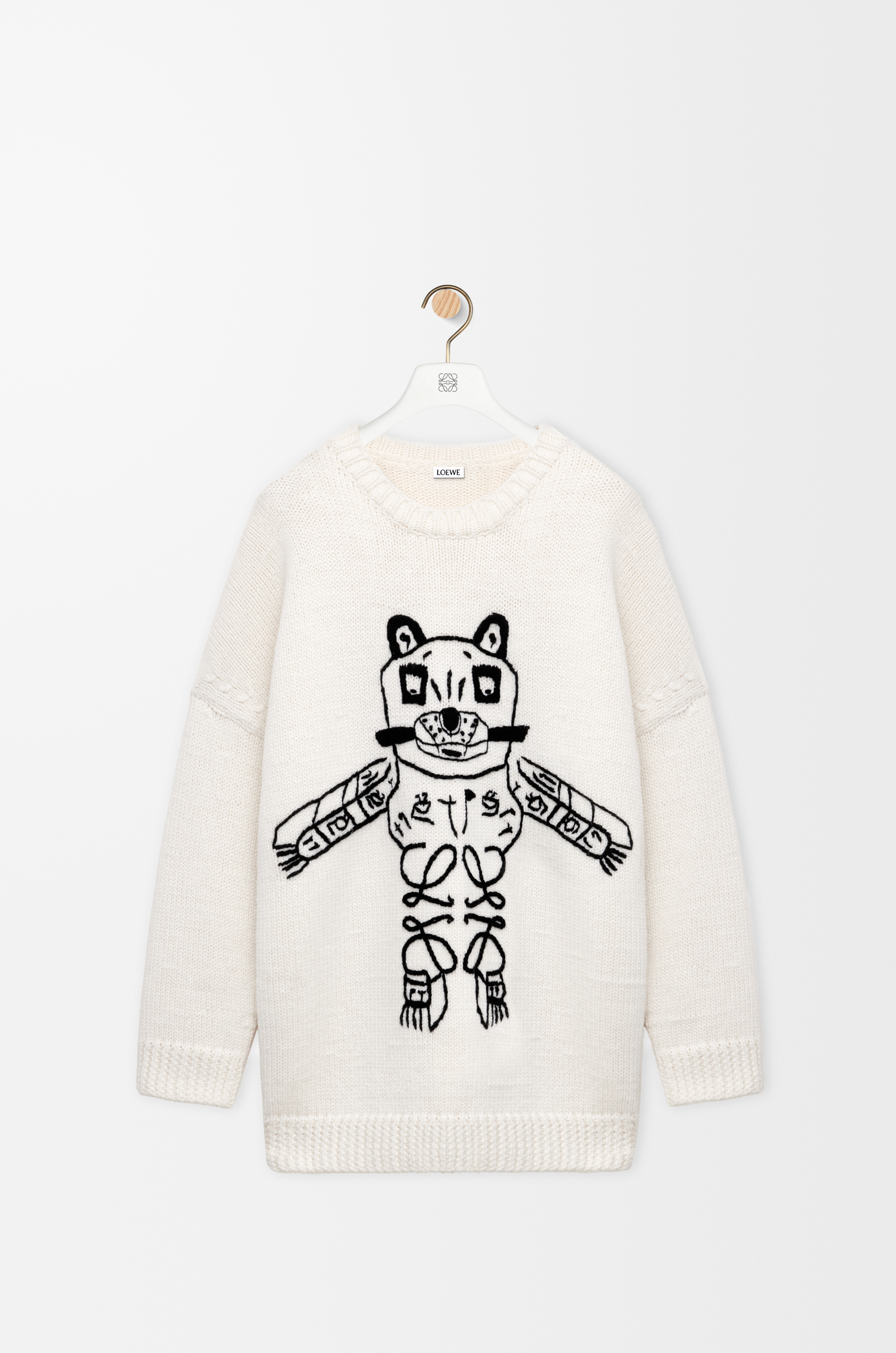Sweater in wool White - LOEWE