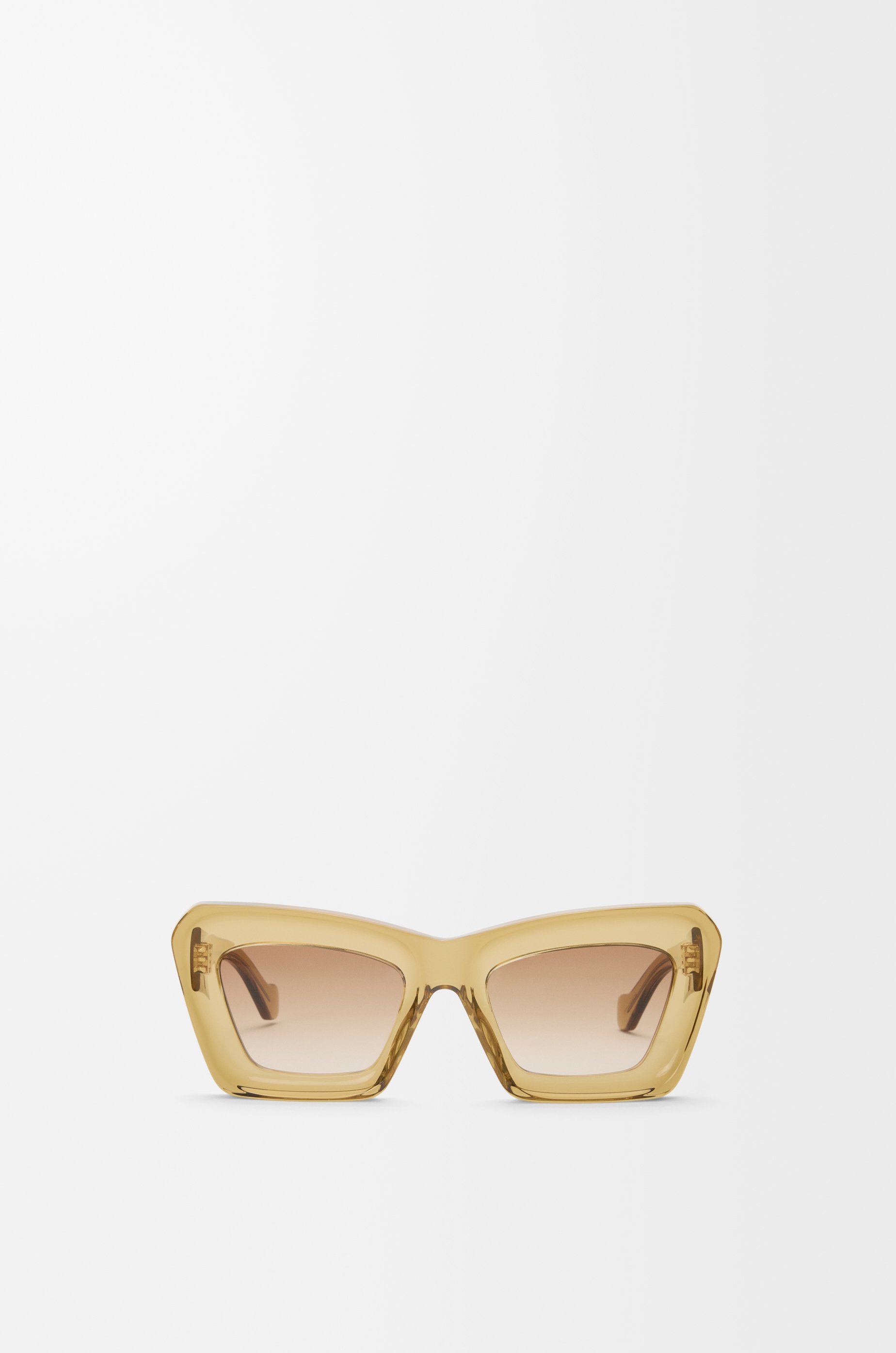 サングラス LOEWE CREAM ACETATE SUNGLASSES Beveled Cateye sunglasses Beige - LOEWE