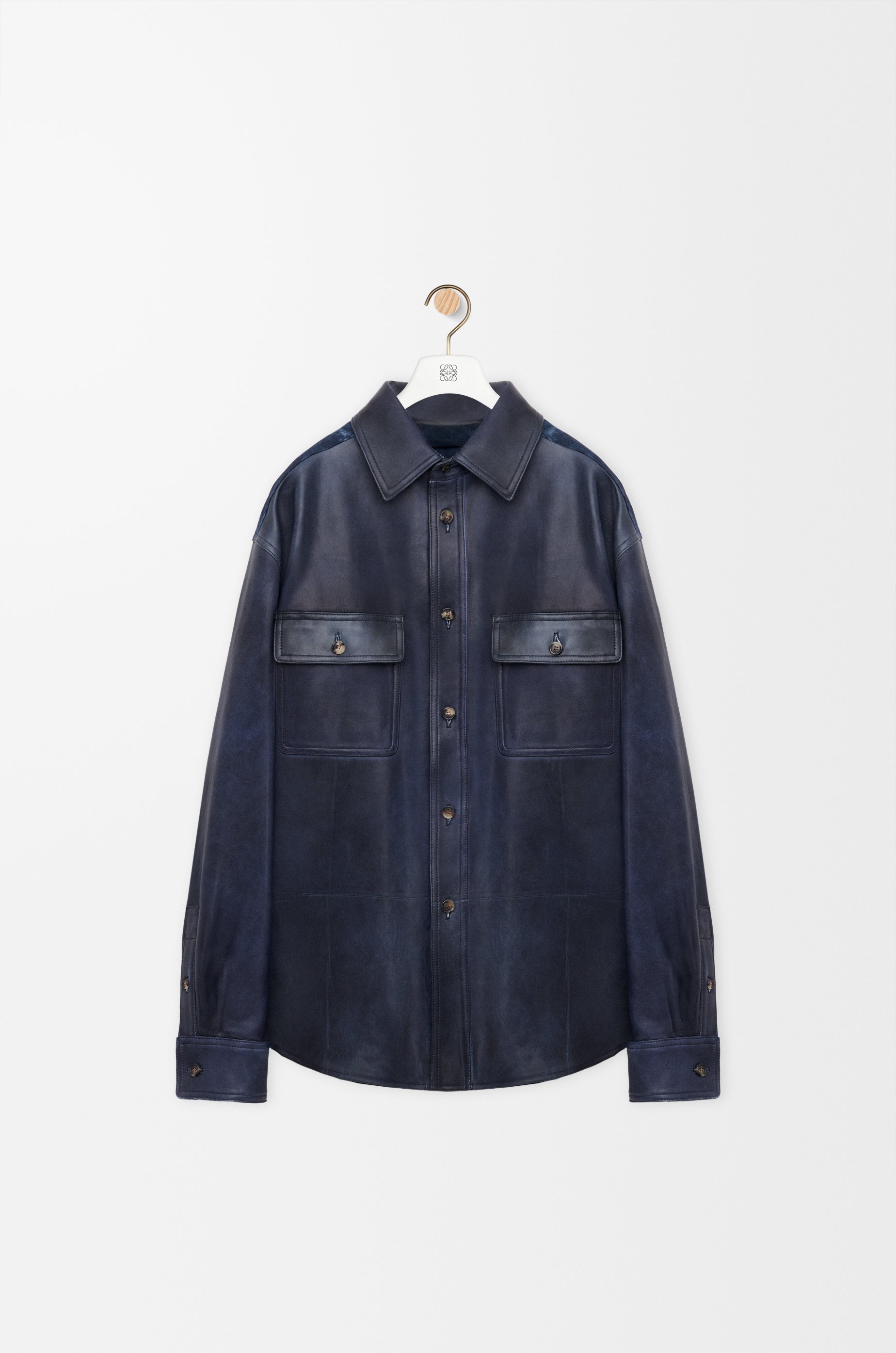 オーバーシャツ（ナパラム&コットン） ブルー - LOEWE Japan official