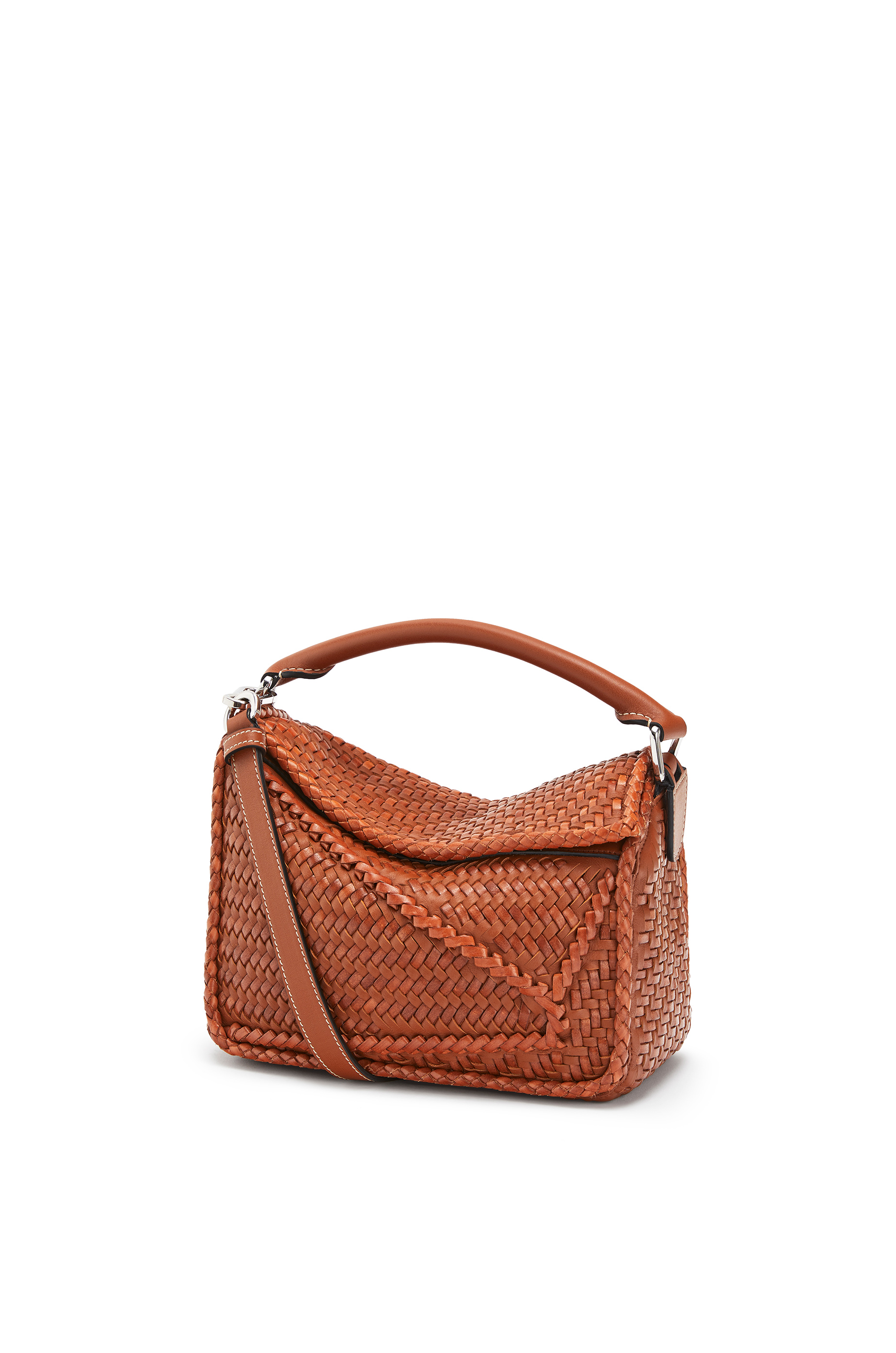 loewe tan small puzzle bag