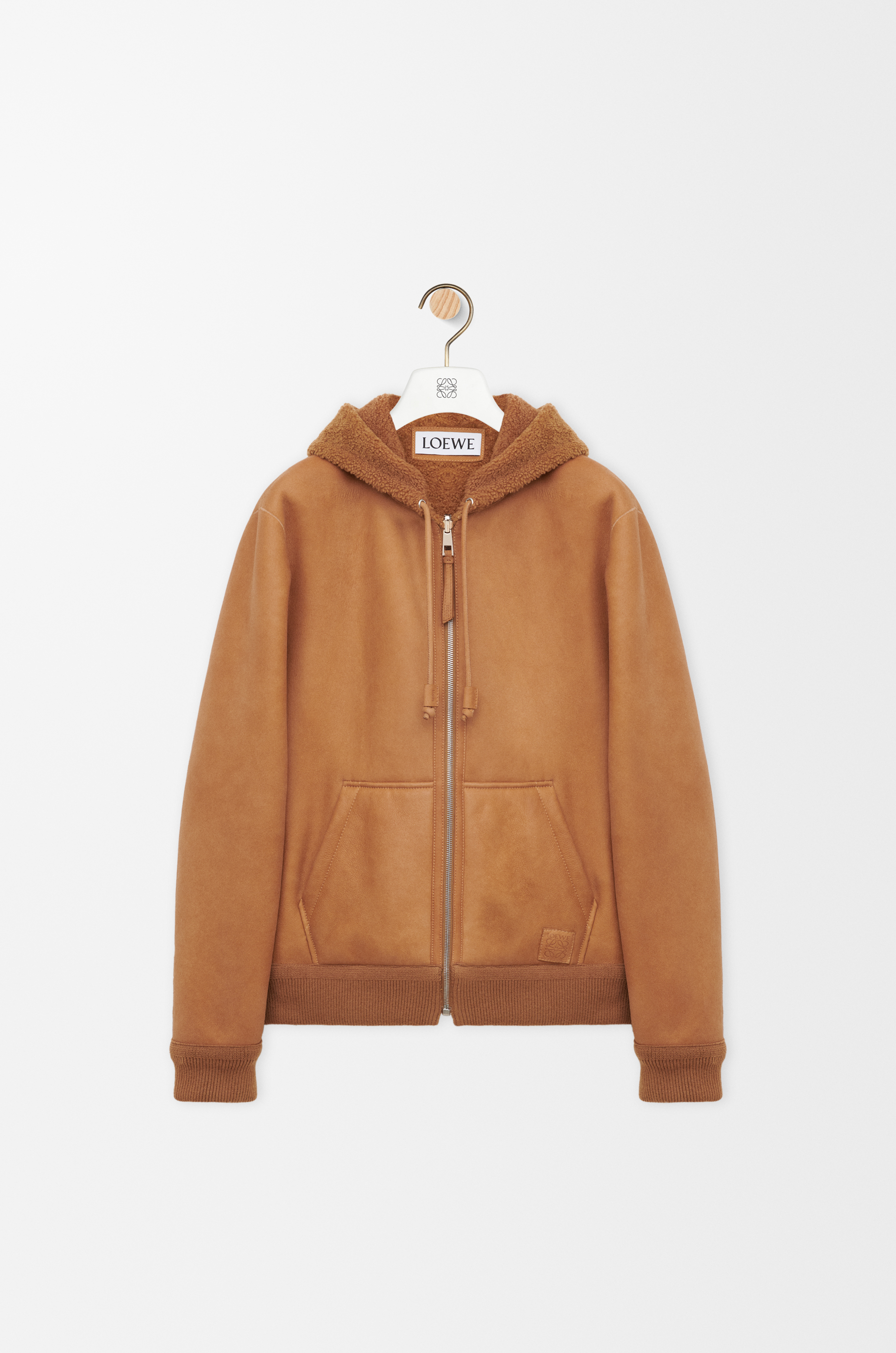 美品✨LOEWE ロエベ　シェアードミンク　毛皮 ジャケット　XL ブラウン H526Y2SL58_2530_1F.jpg