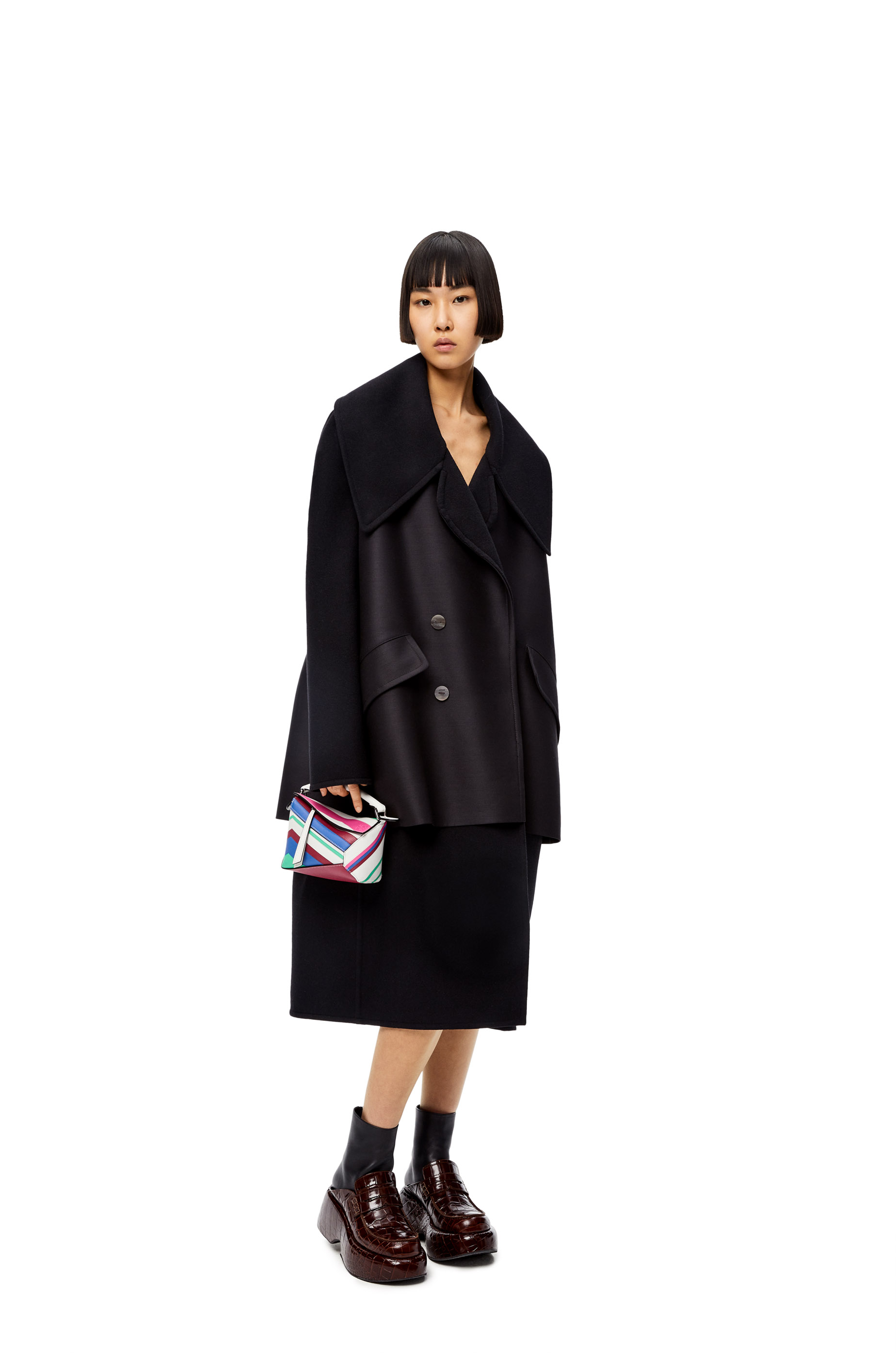 loewe oversized ribbon coat